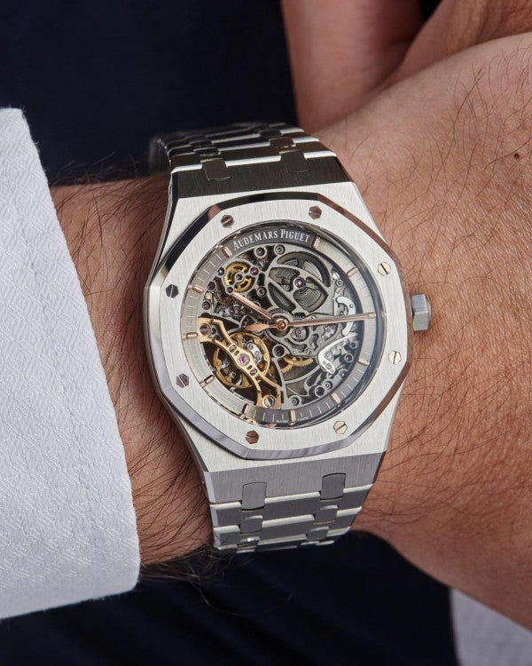luxury Watch Royal Oak Skeleton Automatic Steel-Grey