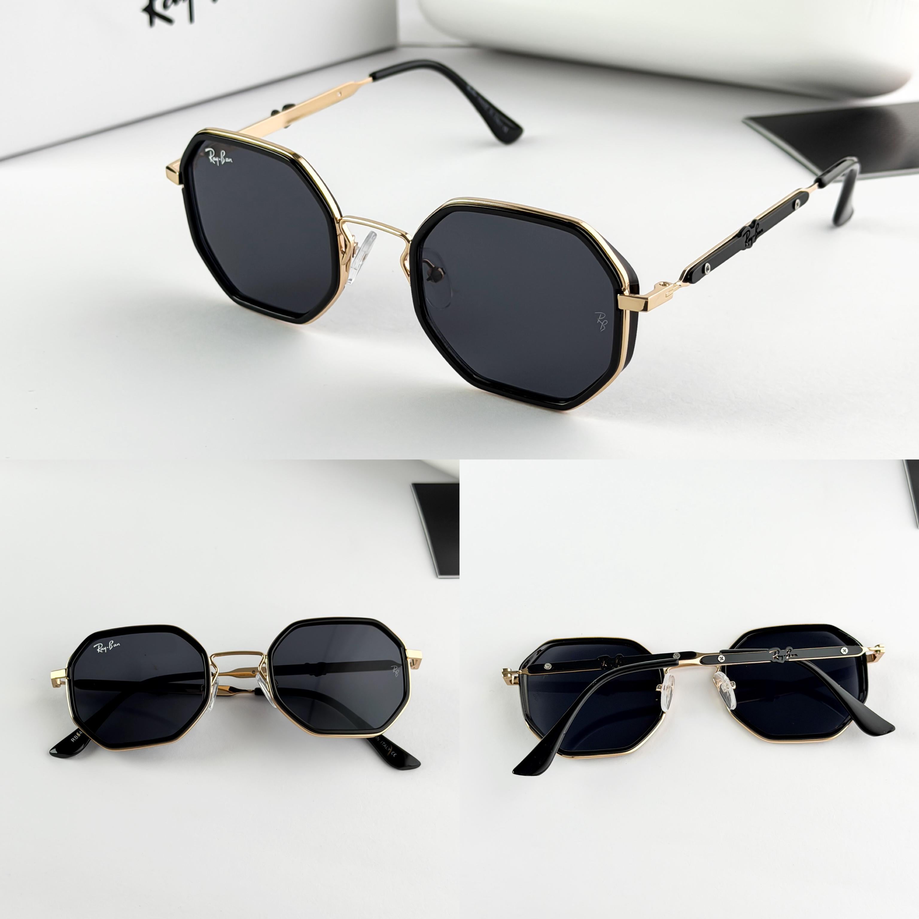 RAYBAN GOLD BLACK 5419