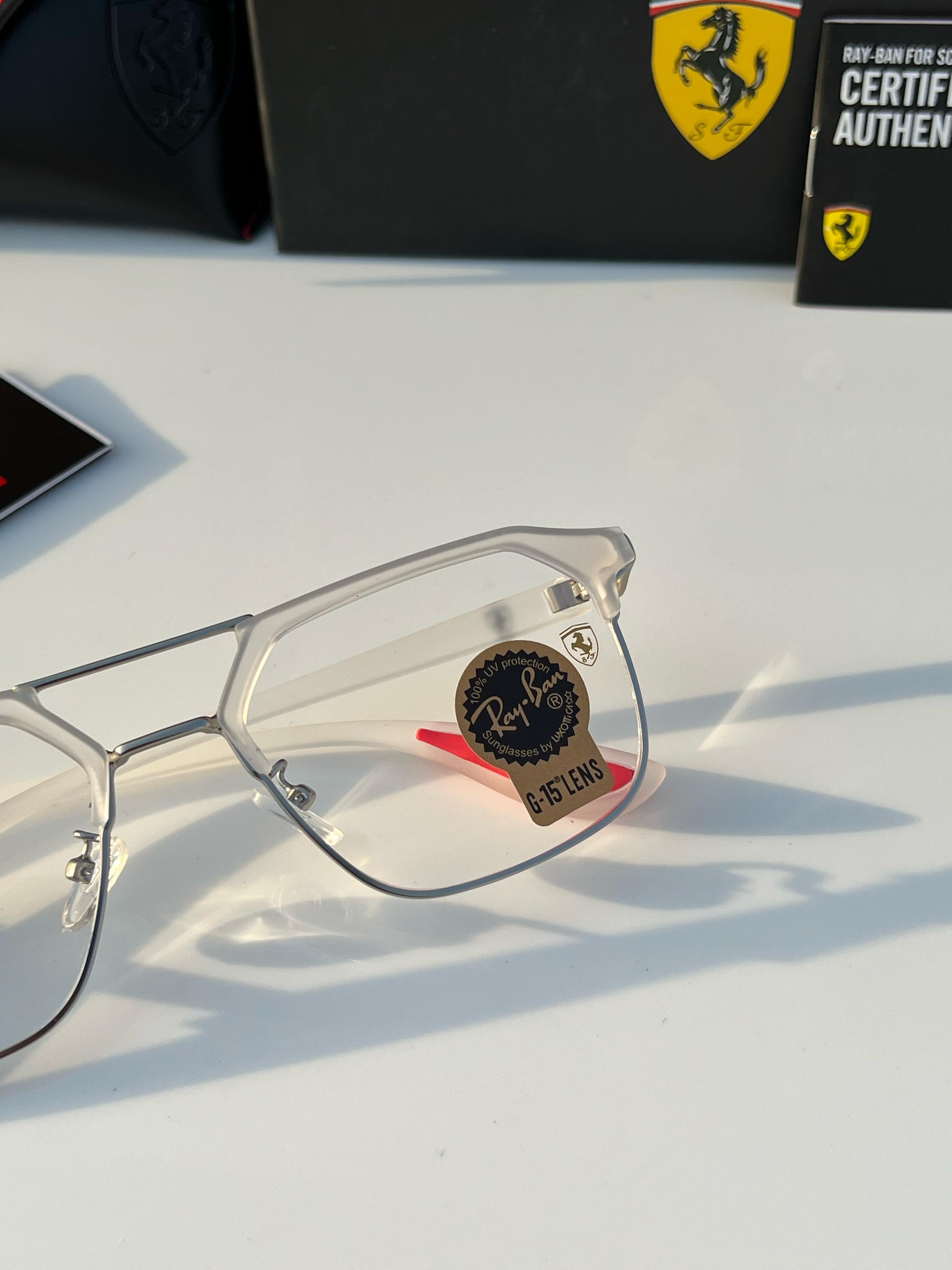 Ray-ban 04 white plano A