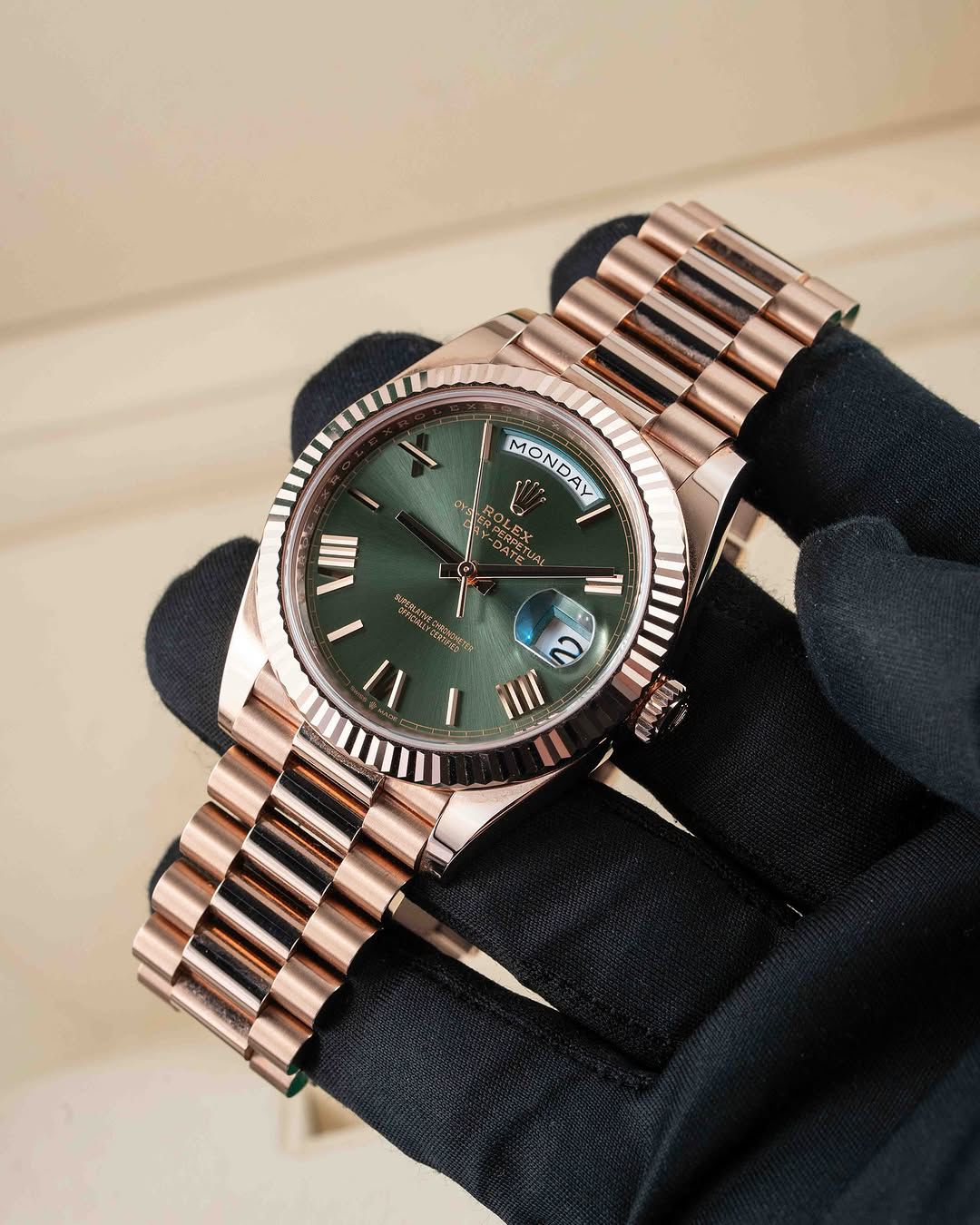 luxury Watch DAY DATE GREEN DIAL