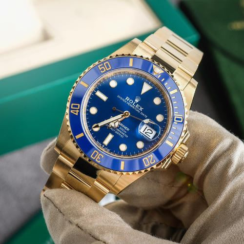 luxury Watch SUBMARINE Gold Blue WATCH