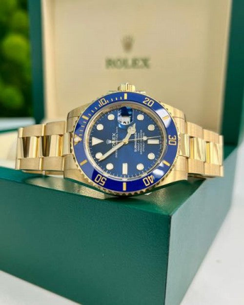 luxury Watch SUBMARINE Gold Blue WATCH