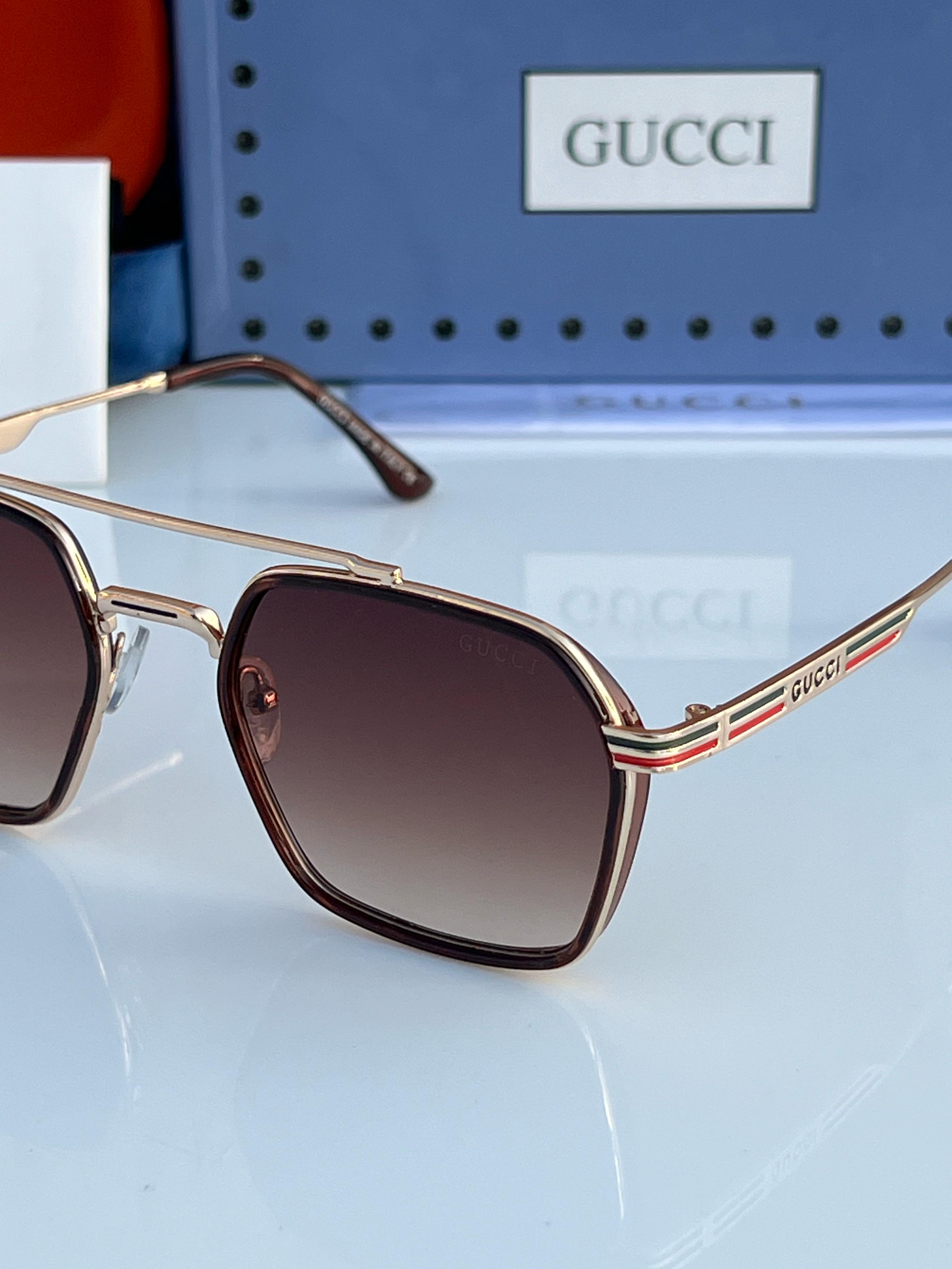Gu_ci 5064 golden brown sunglass