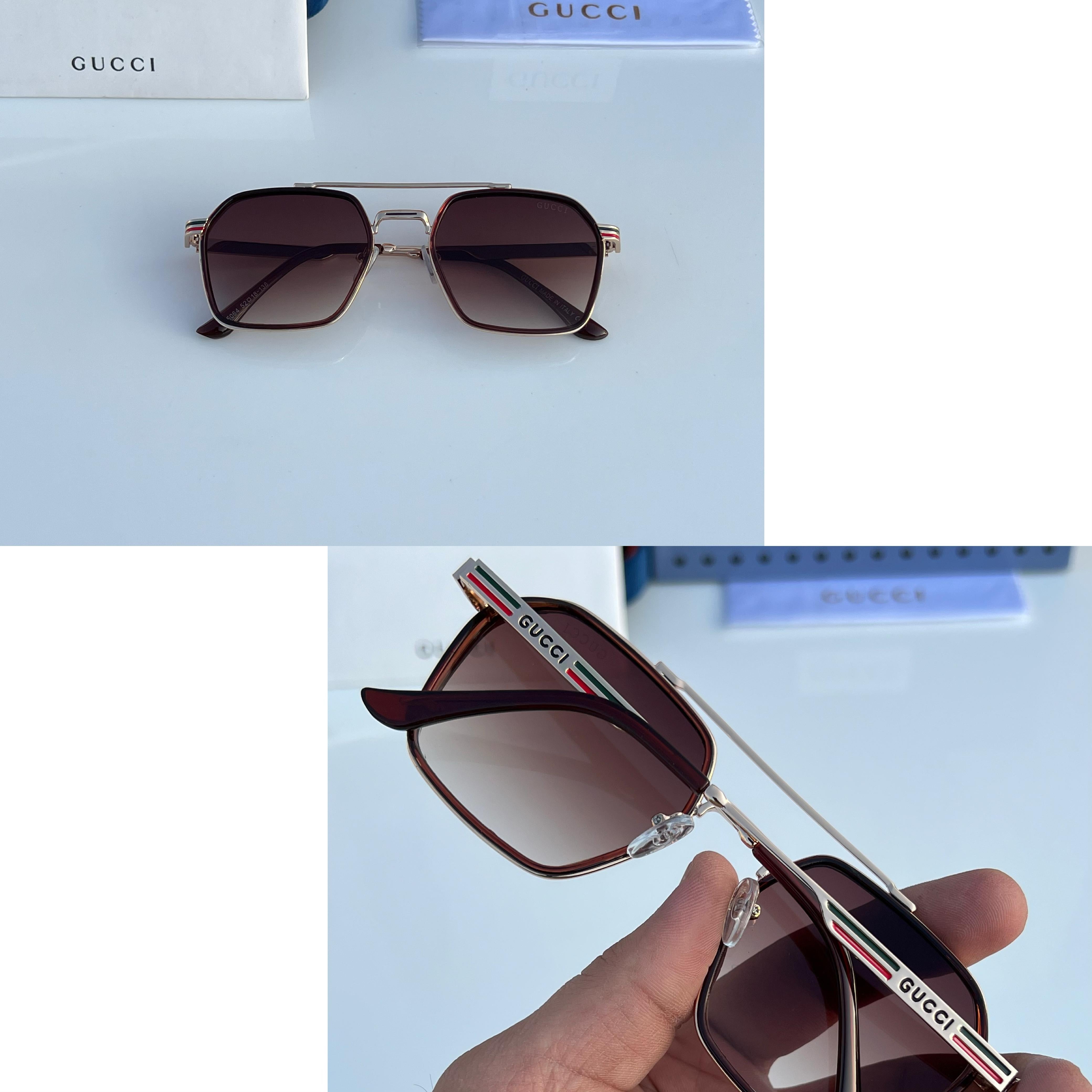 Gu_ci 5064 golden brown sunglass