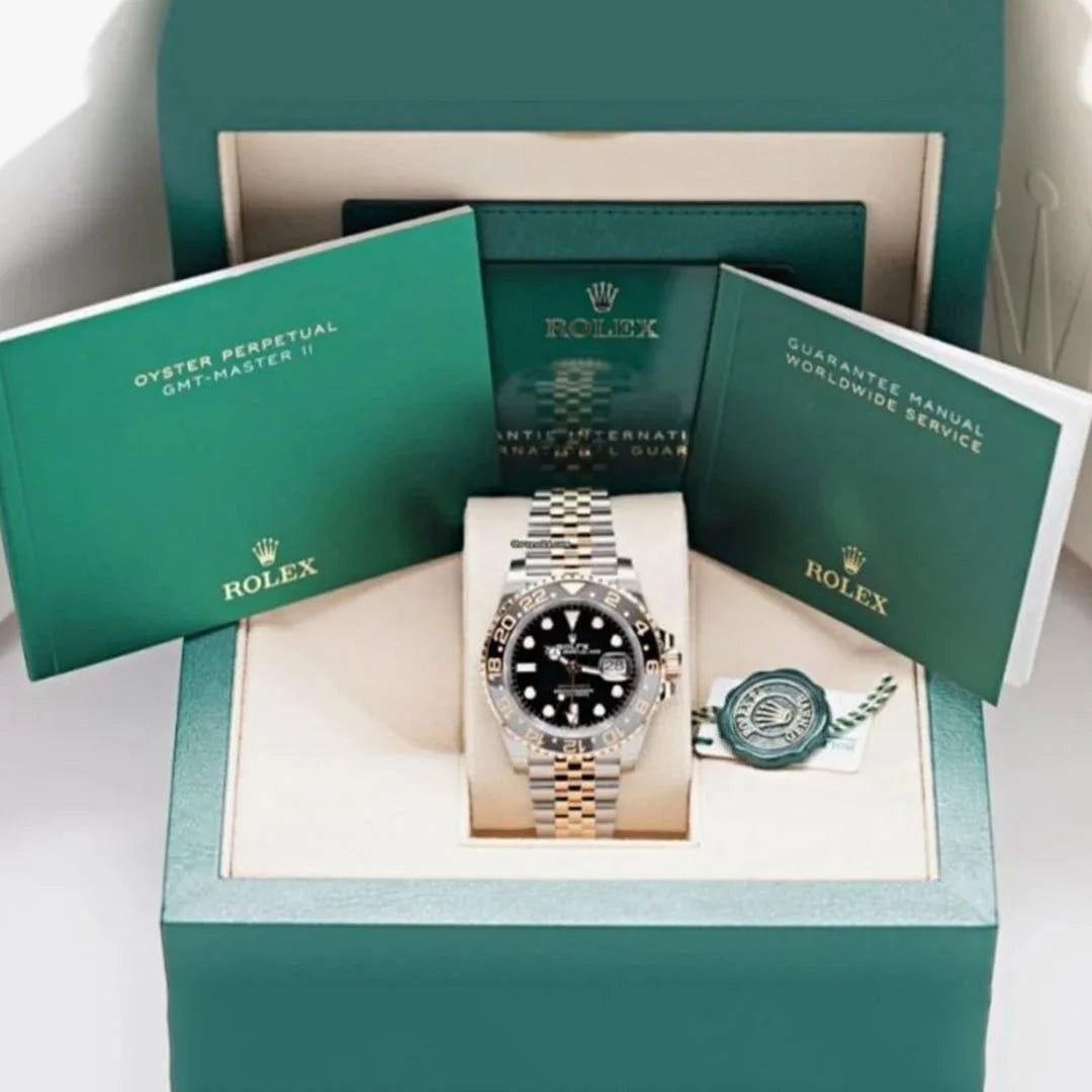 luxury Watch GMT Master Gold Silver