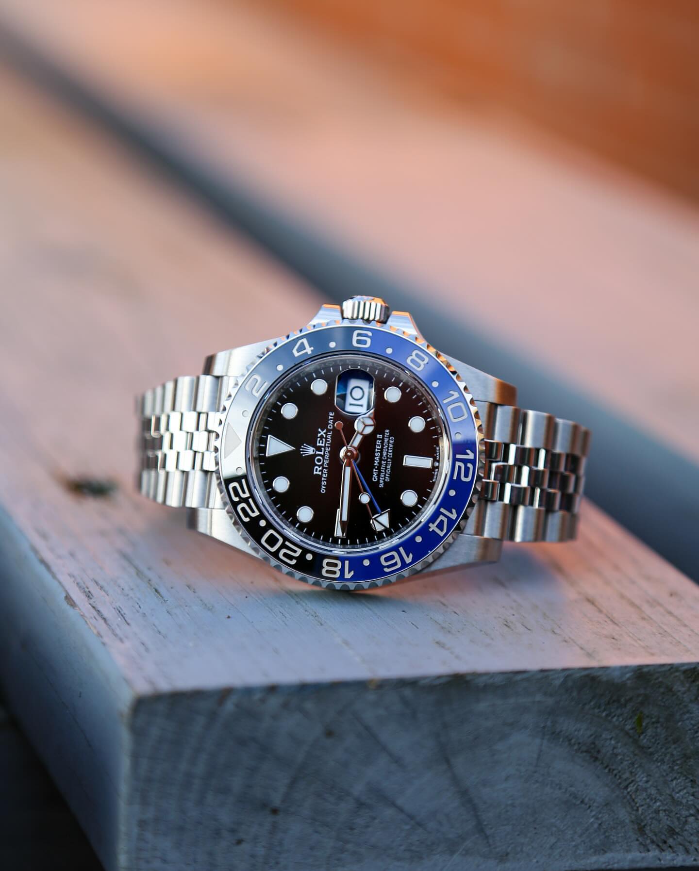 luxury Watch silver black blue