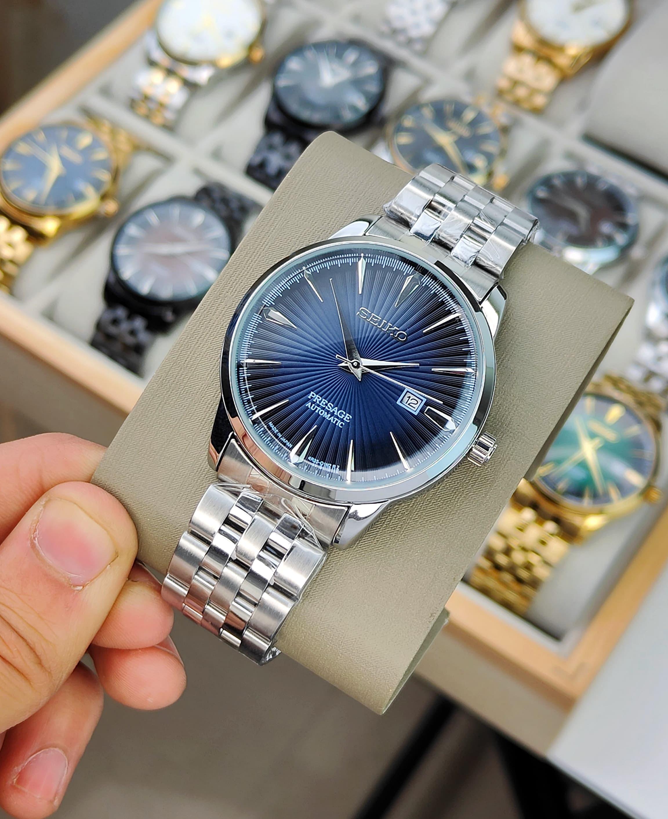 SEI__KO PRE__AGE COCKTAIL TIME WATCH WITH A BLUE DIAL
