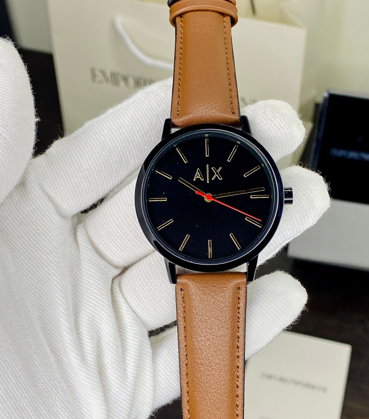 ARM___NI EXCHANGE CAY__DE MEN’S QUARTZ WATCH