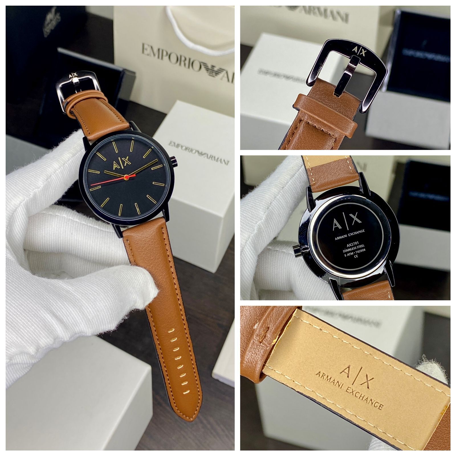 ARM___NI EXCHANGE CAY__DE MEN’S QUARTZ WATCH