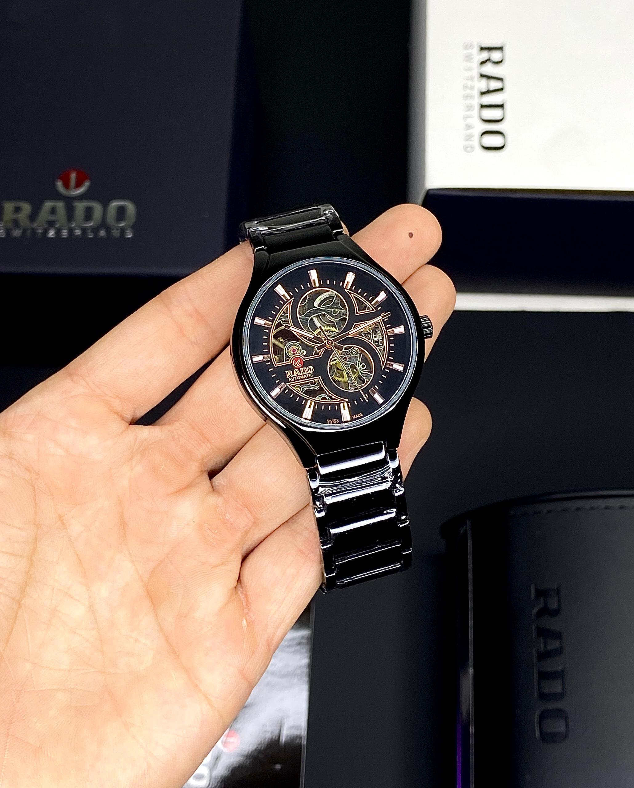 RA__DO TR__E ROUND AUTOMATIC OPEN HEART WATCH