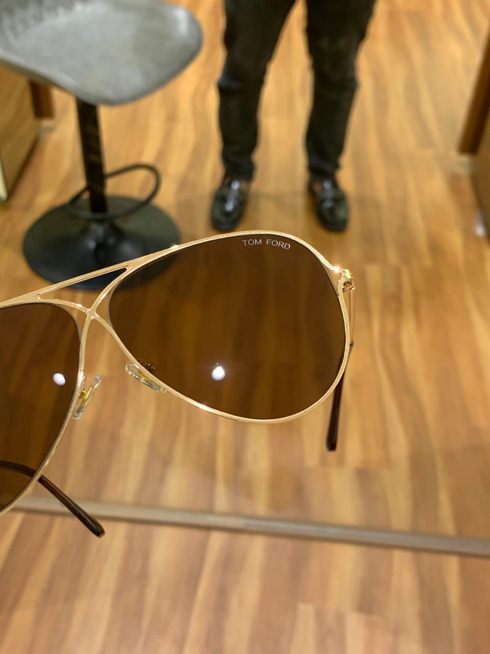 Tom__ford aviator gold brown SUNGLASS