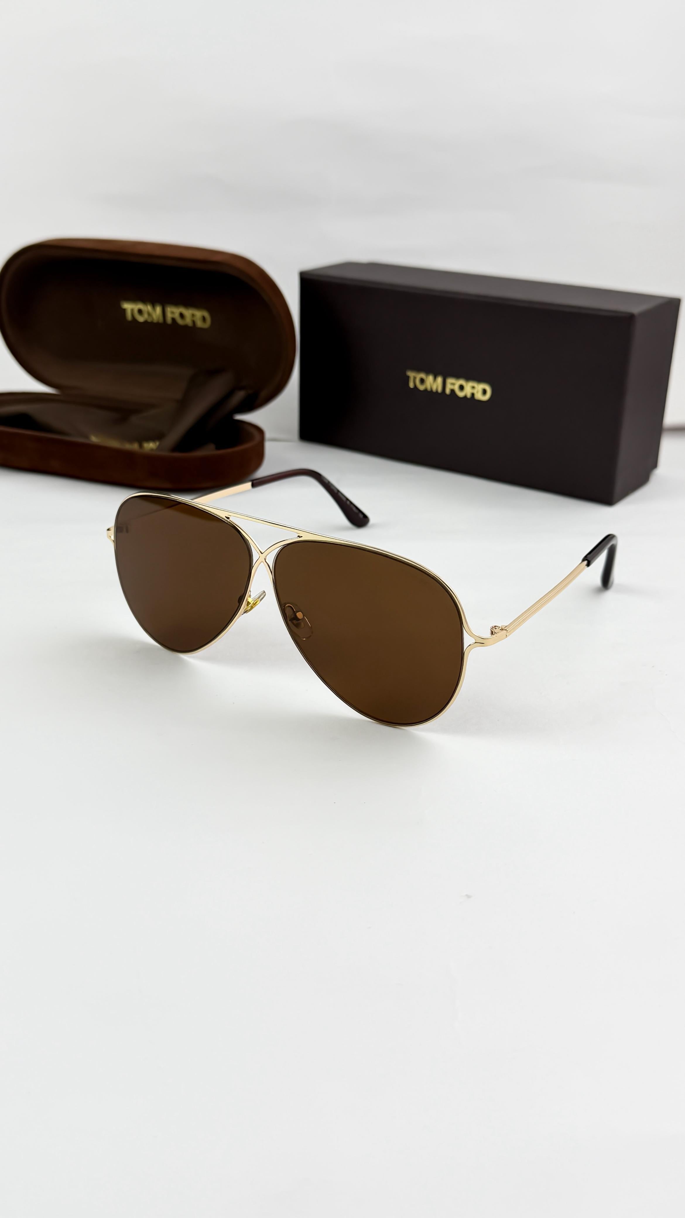 TOMF__ORD GOLD BROWN 0488  SUNGLASS