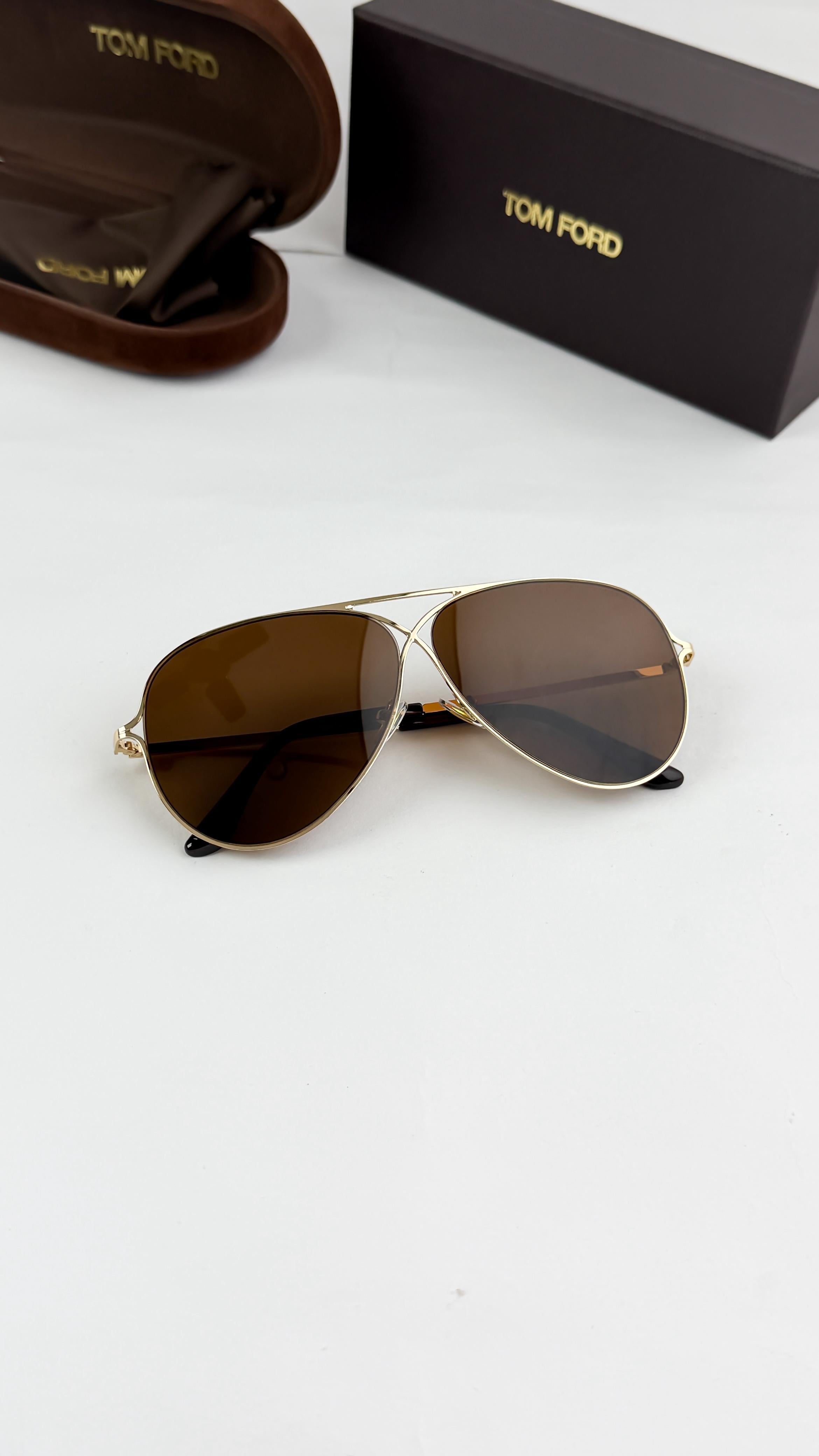 TOMF__ORD GOLD BROWN 0488  SUNGLASS