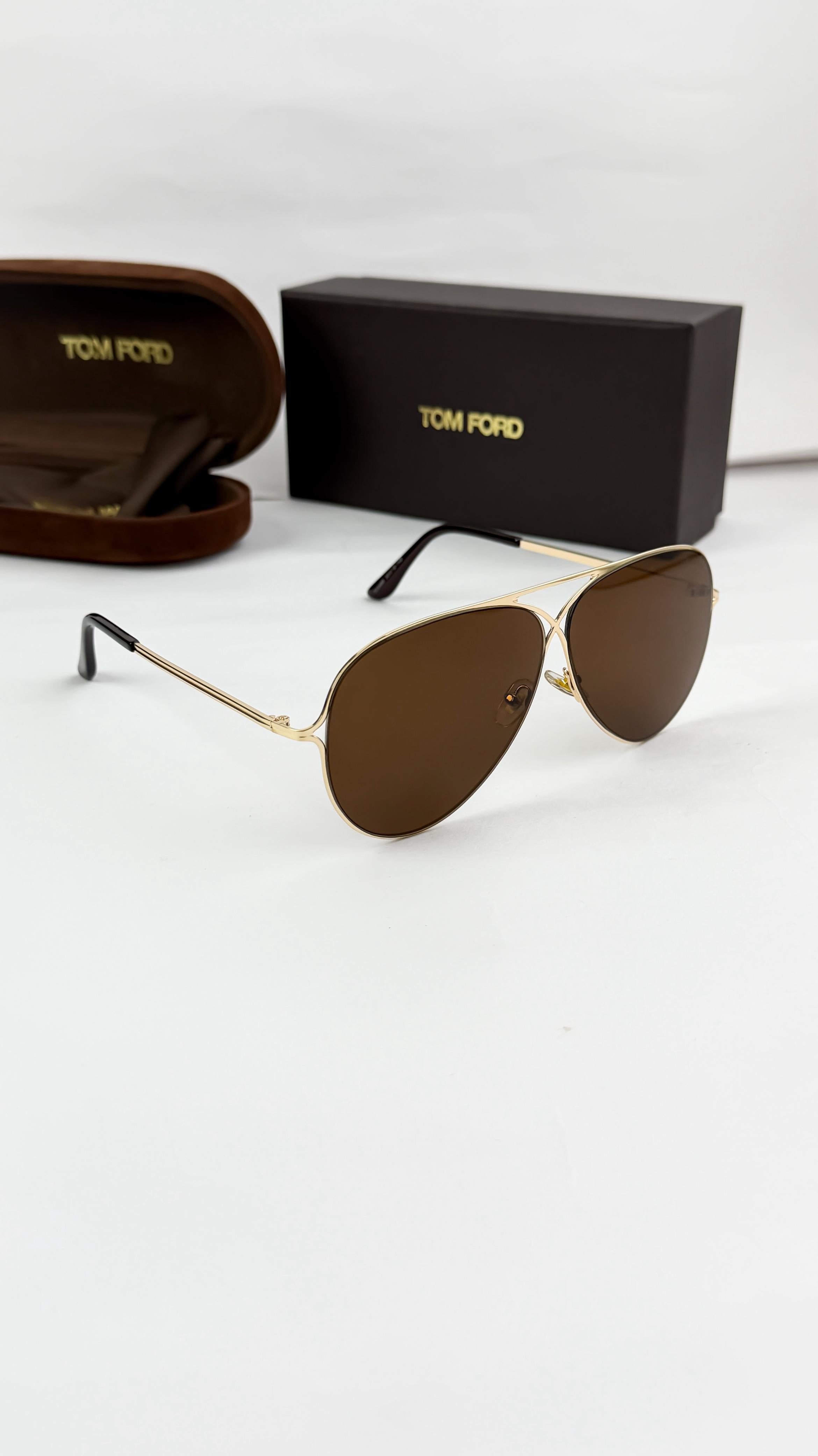 TOMF__ORD GOLD BROWN 0488  SUNGLASS