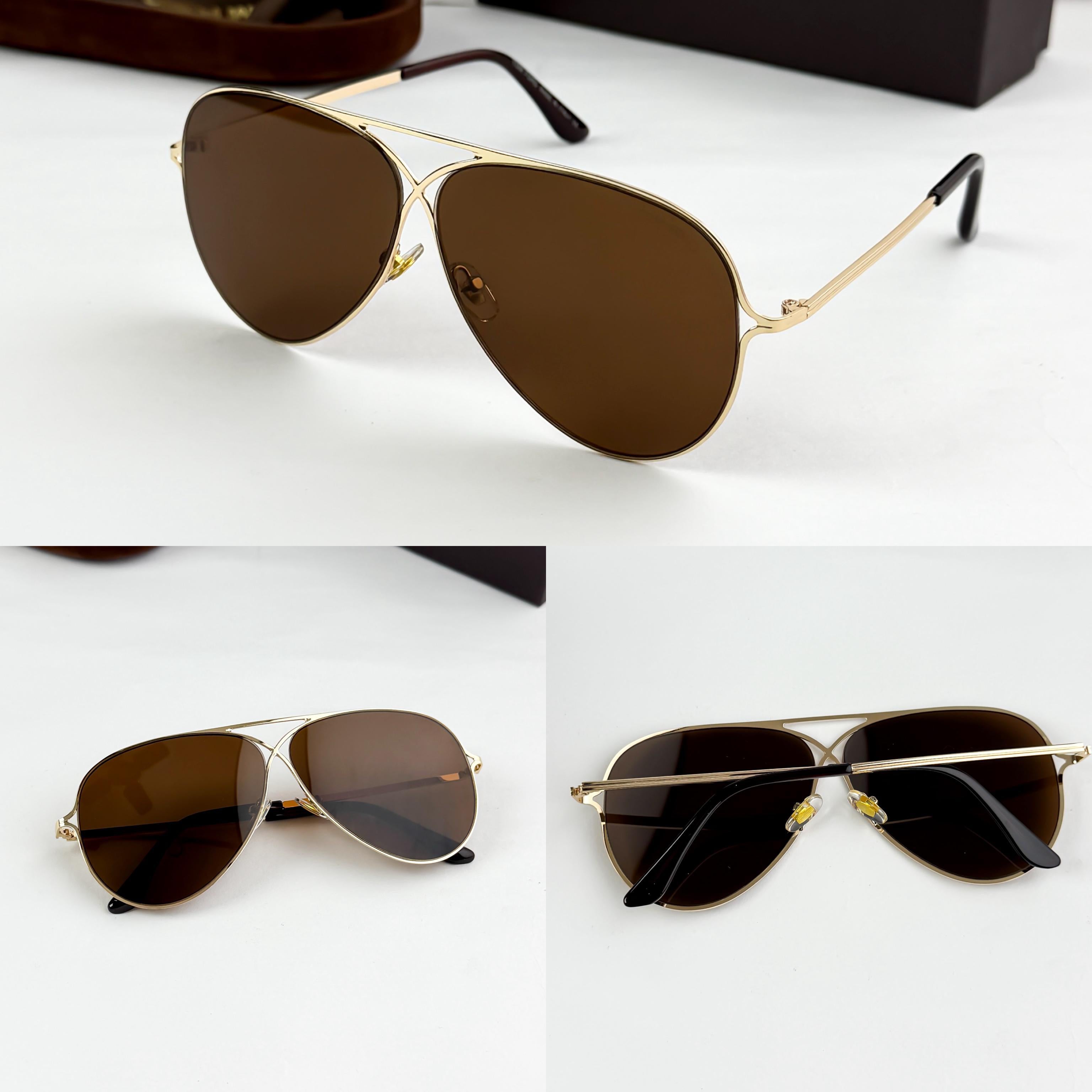 TOMF__ORD GOLD BROWN 0488  SUNGLASS