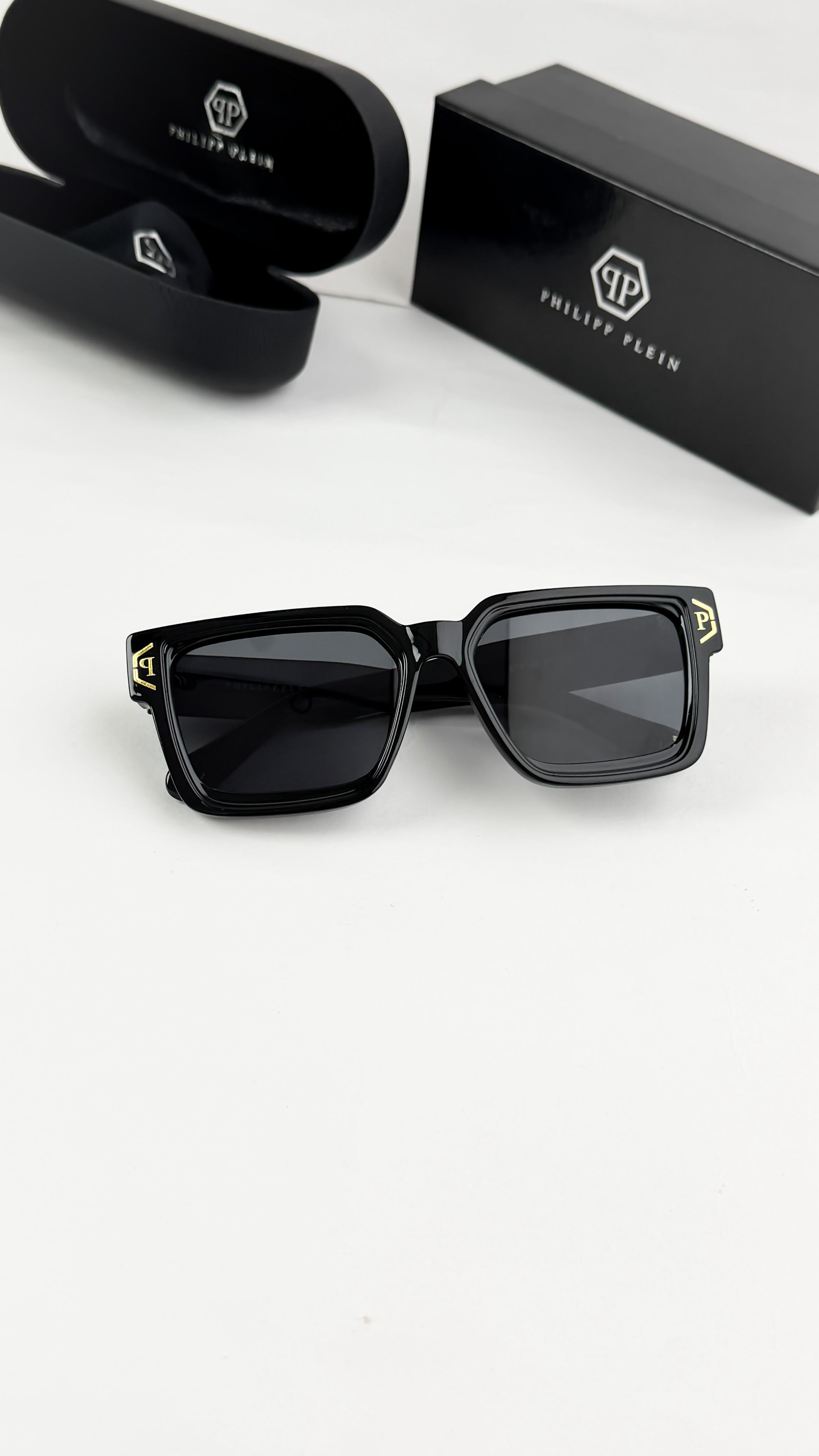 PHI__LIPP PLEIN GOLD BLACK 146  SUNGLASS