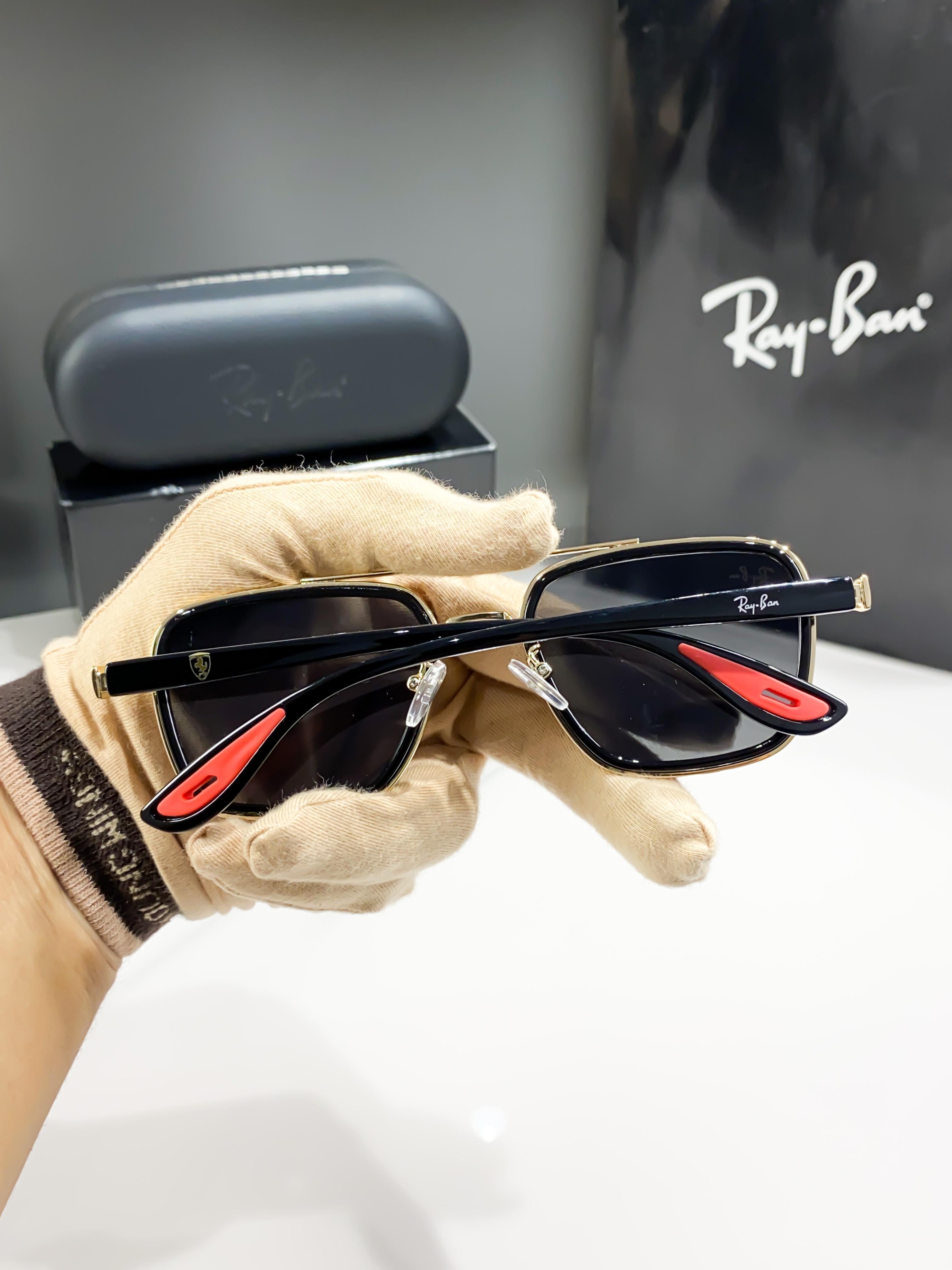 RA__YBAN 06 GOLD BLACK   SUNGLASSS