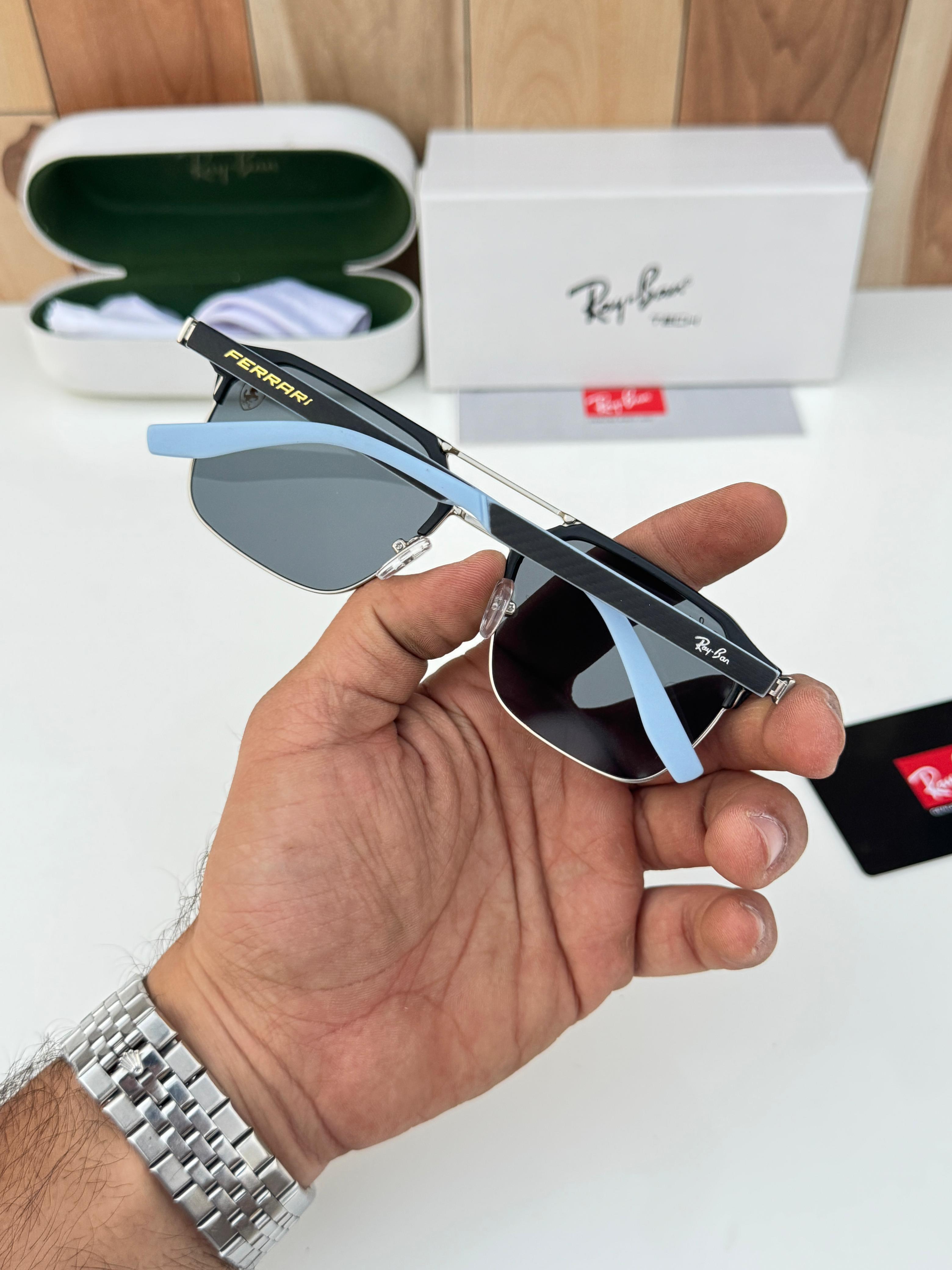 Ray__ban 04 silver black blue SUNGLASS