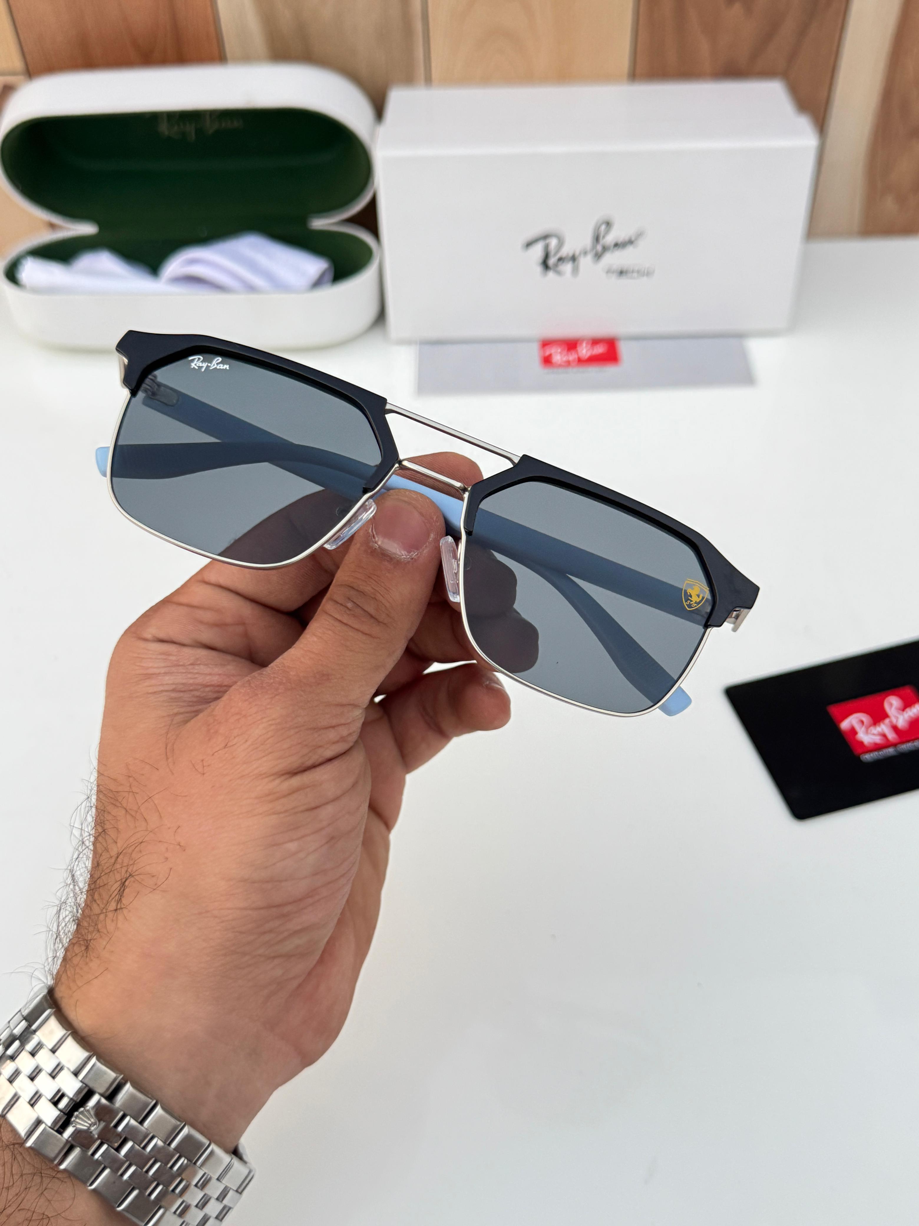Ray__ban 04 silver black blue SUNGLASS