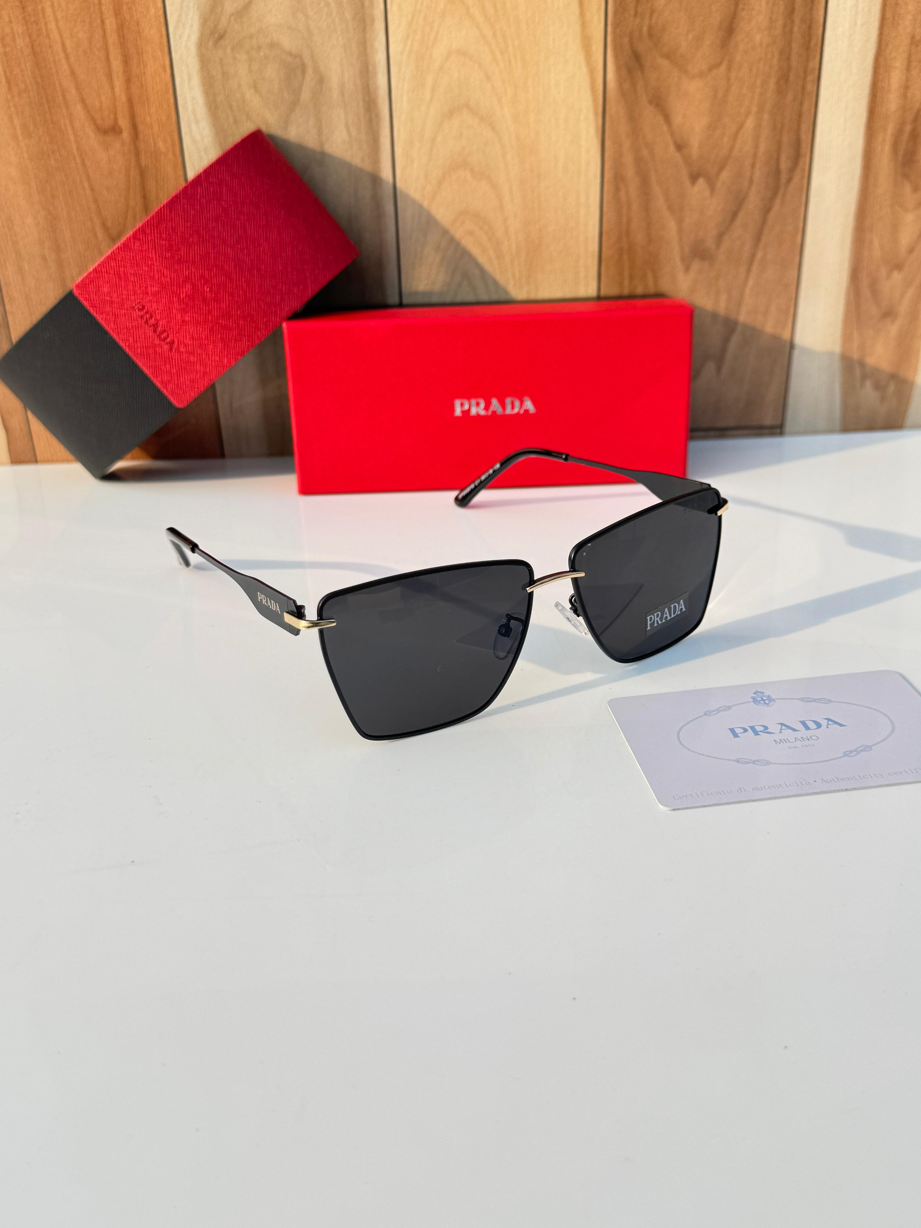 Pr__ada 2018 gold black  SUNGLASS