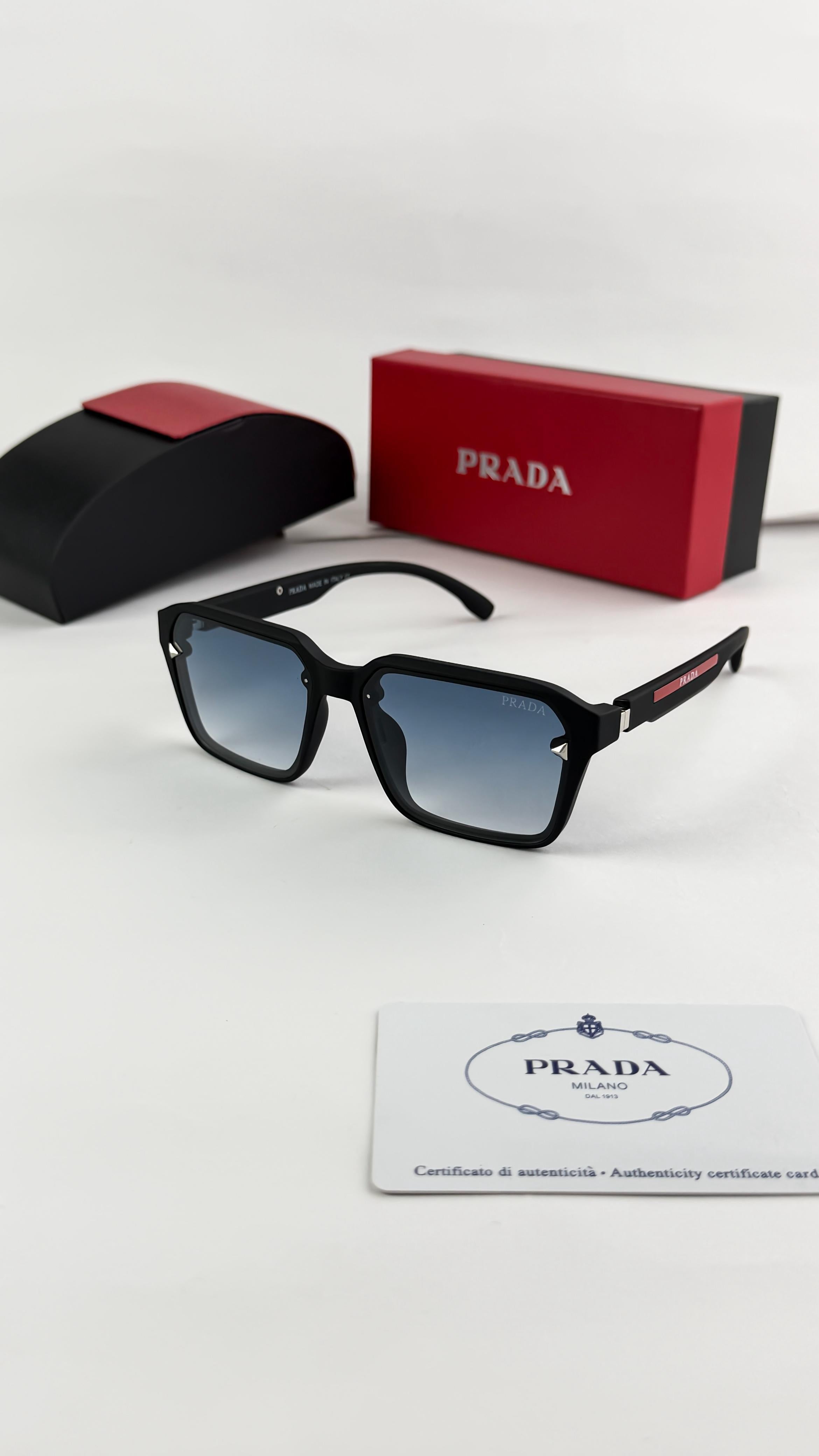 PRA__DA BLACK BLUE SHADED 8964  SUNGLASS