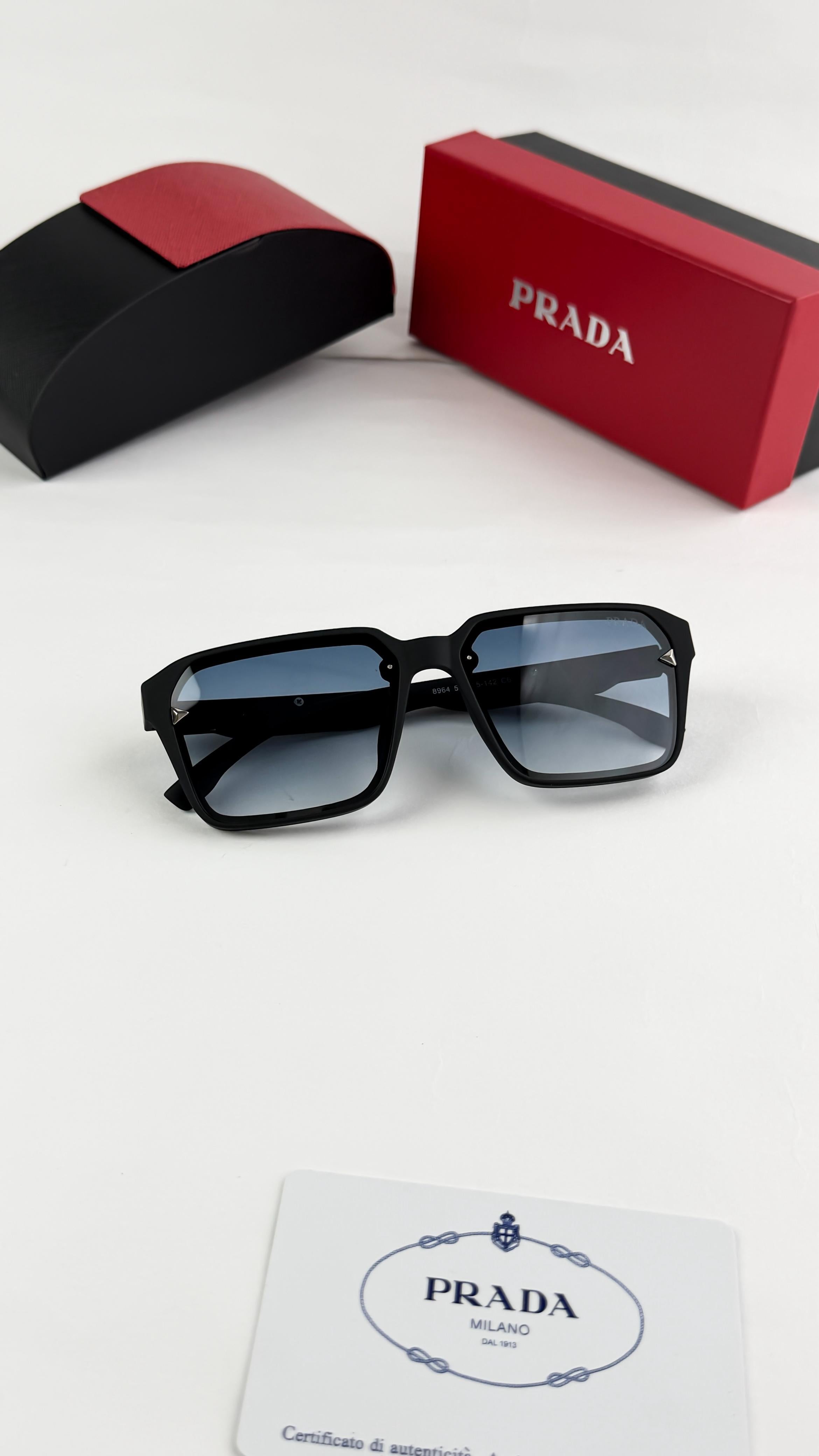 PRA__DA BLACK BLUE SHADED 8964  SUNGLASS