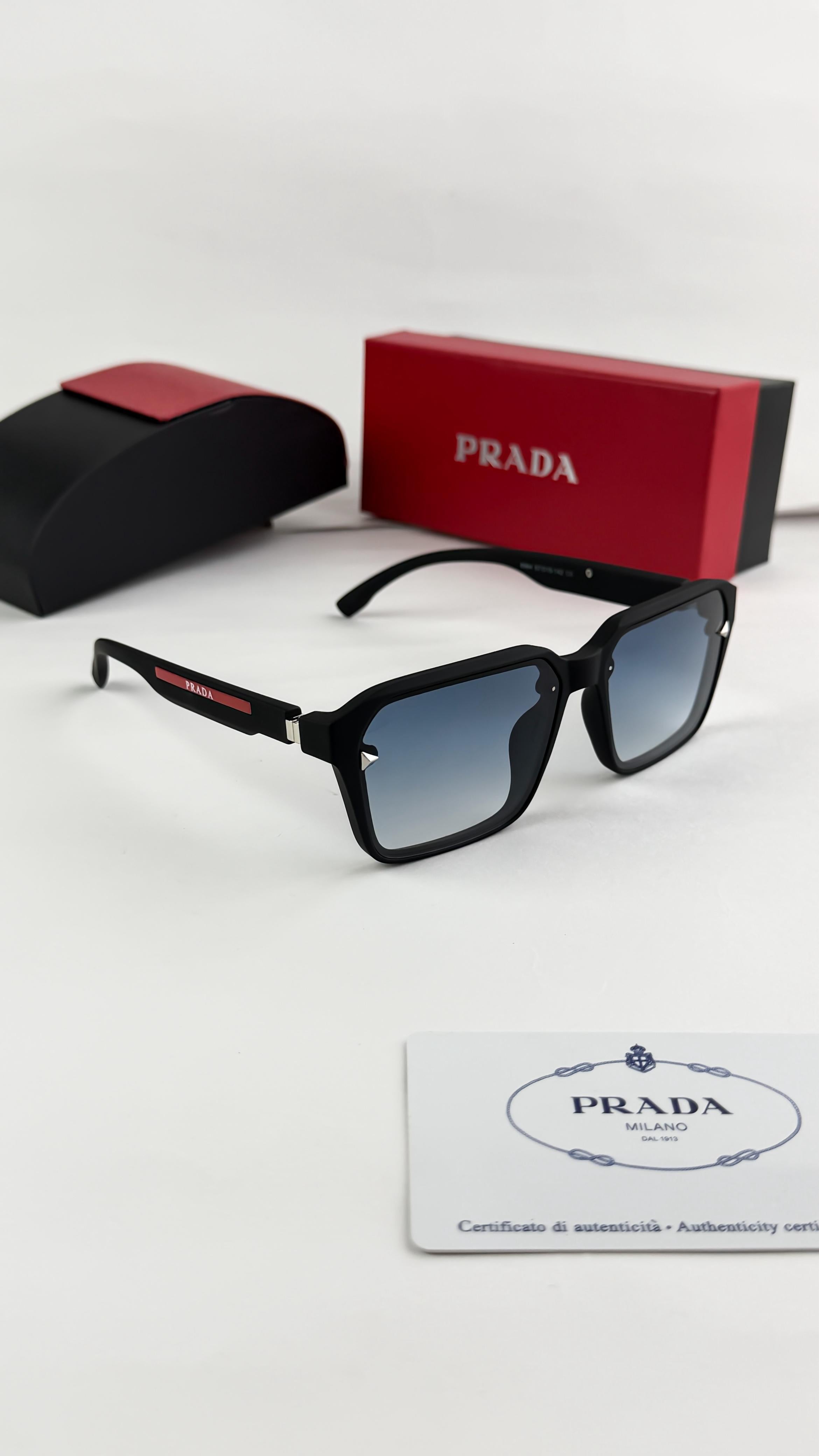 PRA__DA BLACK BLUE SHADED 8964  SUNGLASS
