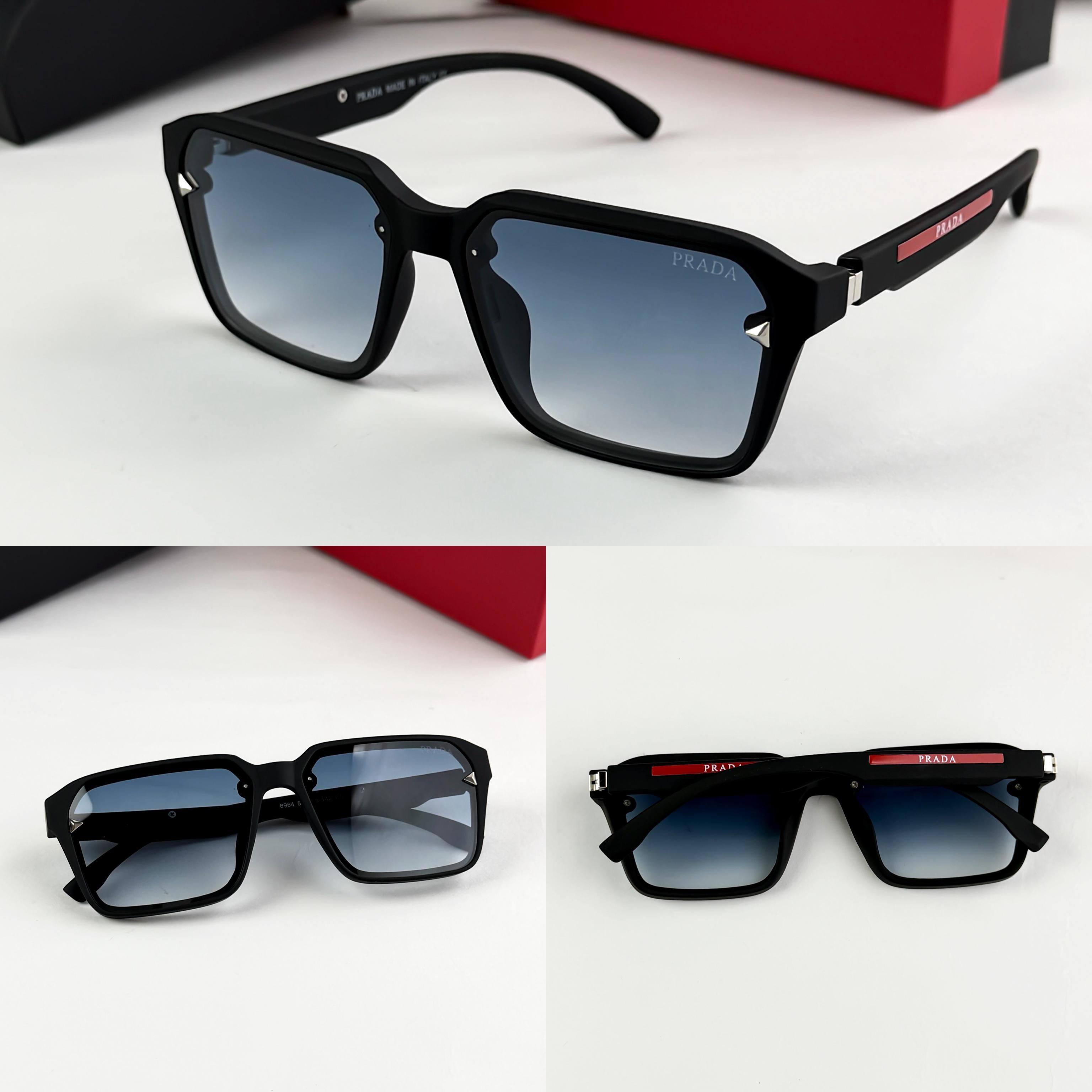 PRA__DA BLACK BLUE SHADED 8964  SUNGLASS