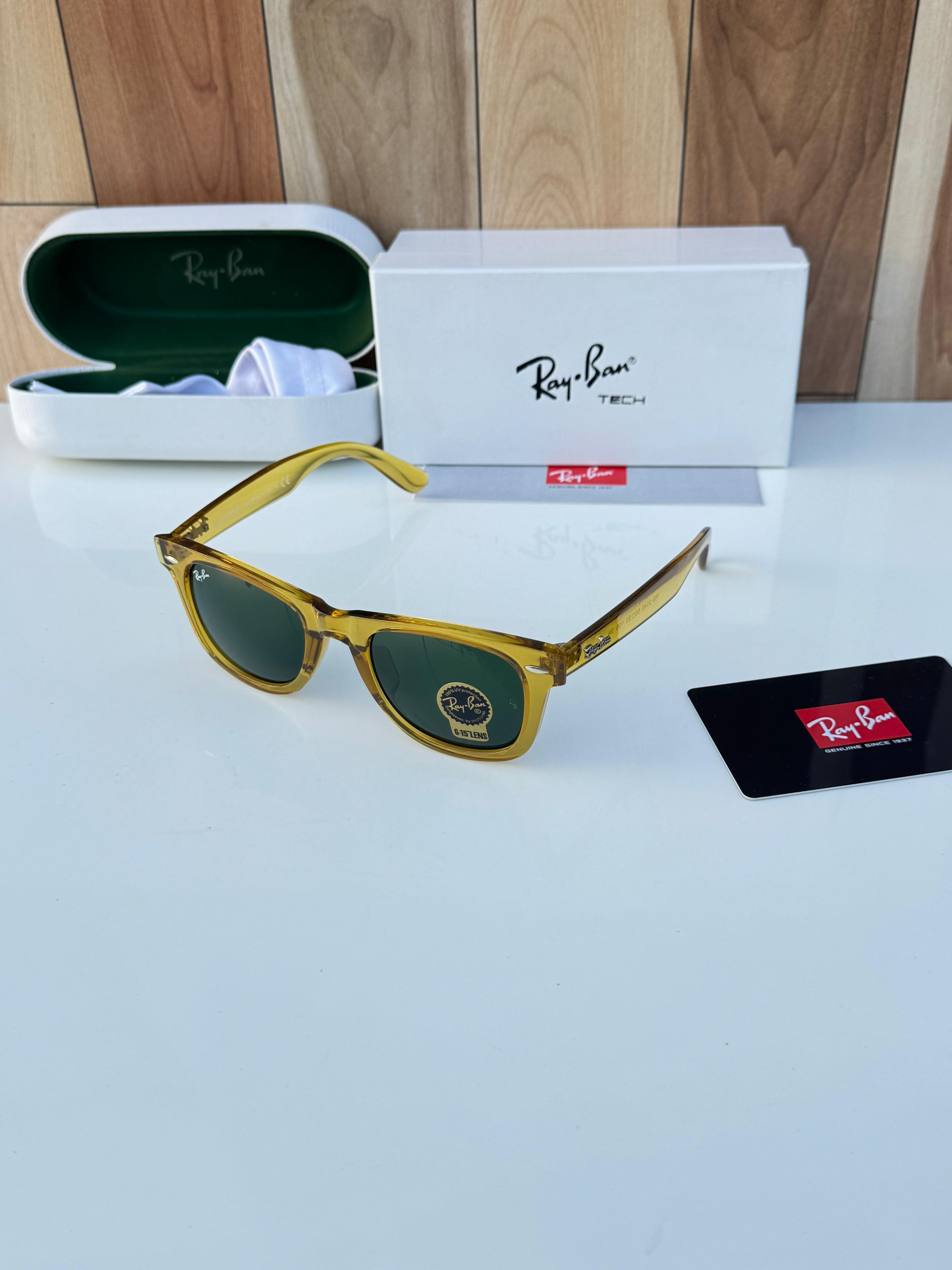 Rayb__an 2140 yellow green sunglass