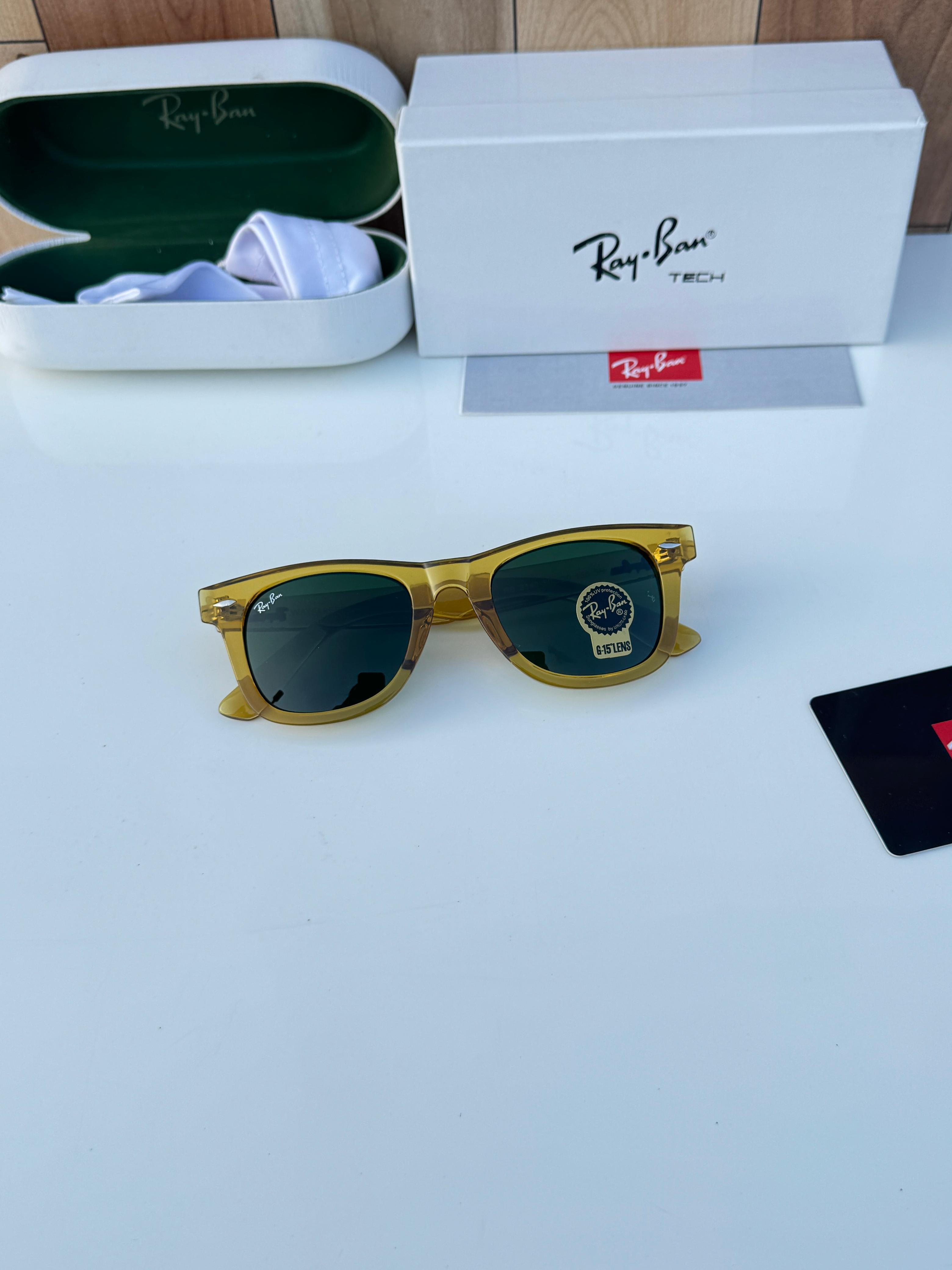 Rayb__an 2140 yellow green sunglass