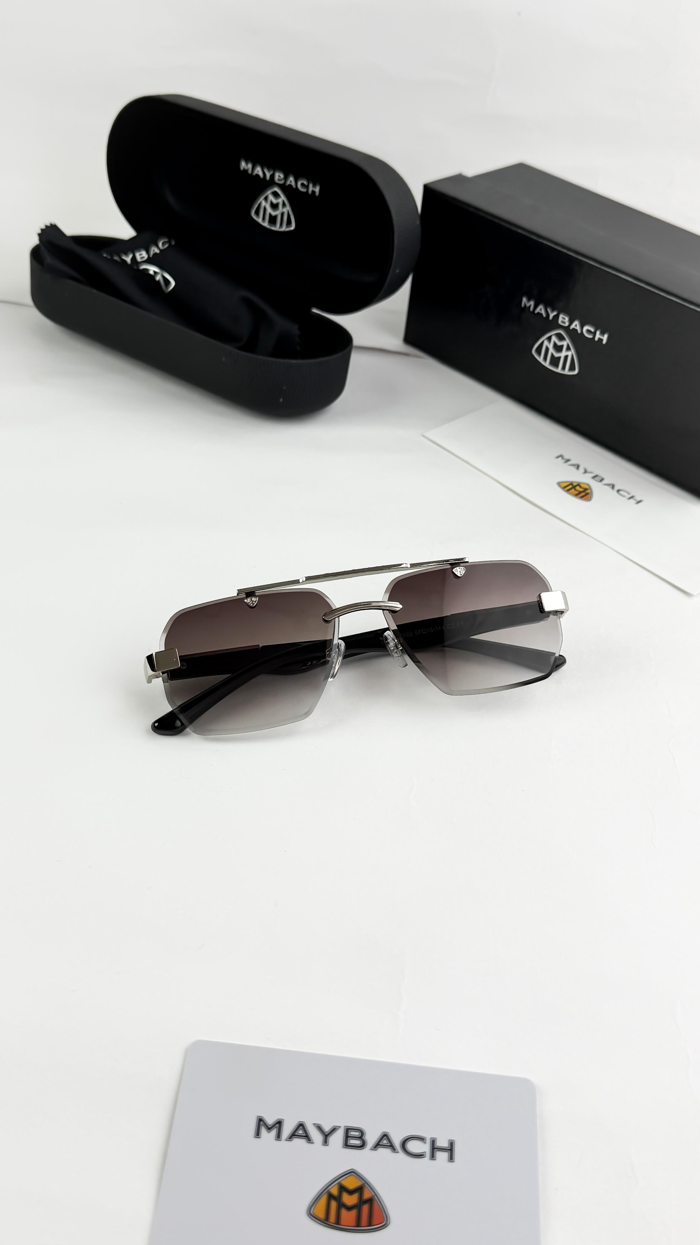 MAY__BACH SILVER BLACK SHADED 1023  SUNGLASS