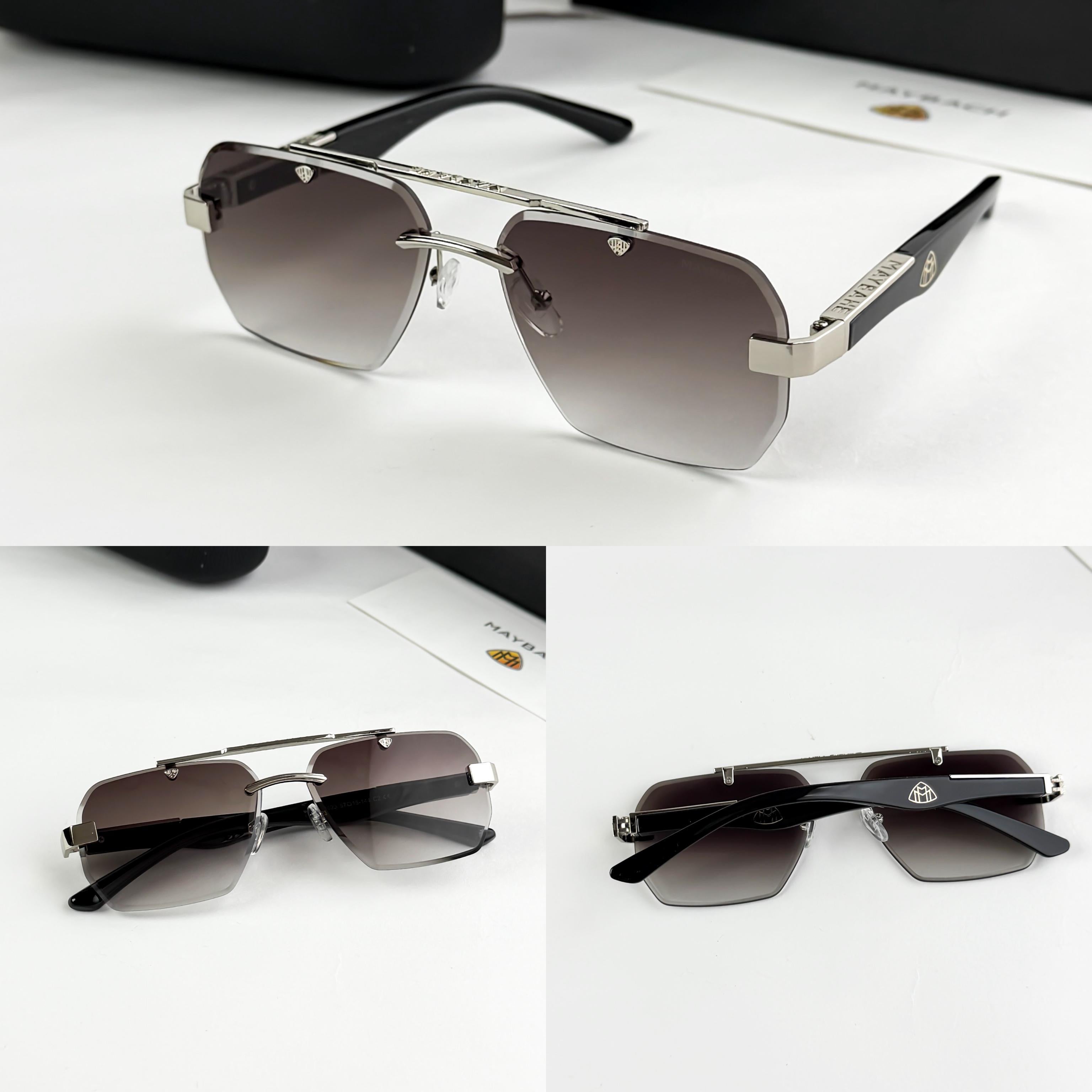 MAY__BACH SILVER BLACK SHADED 1023  SUNGLASS