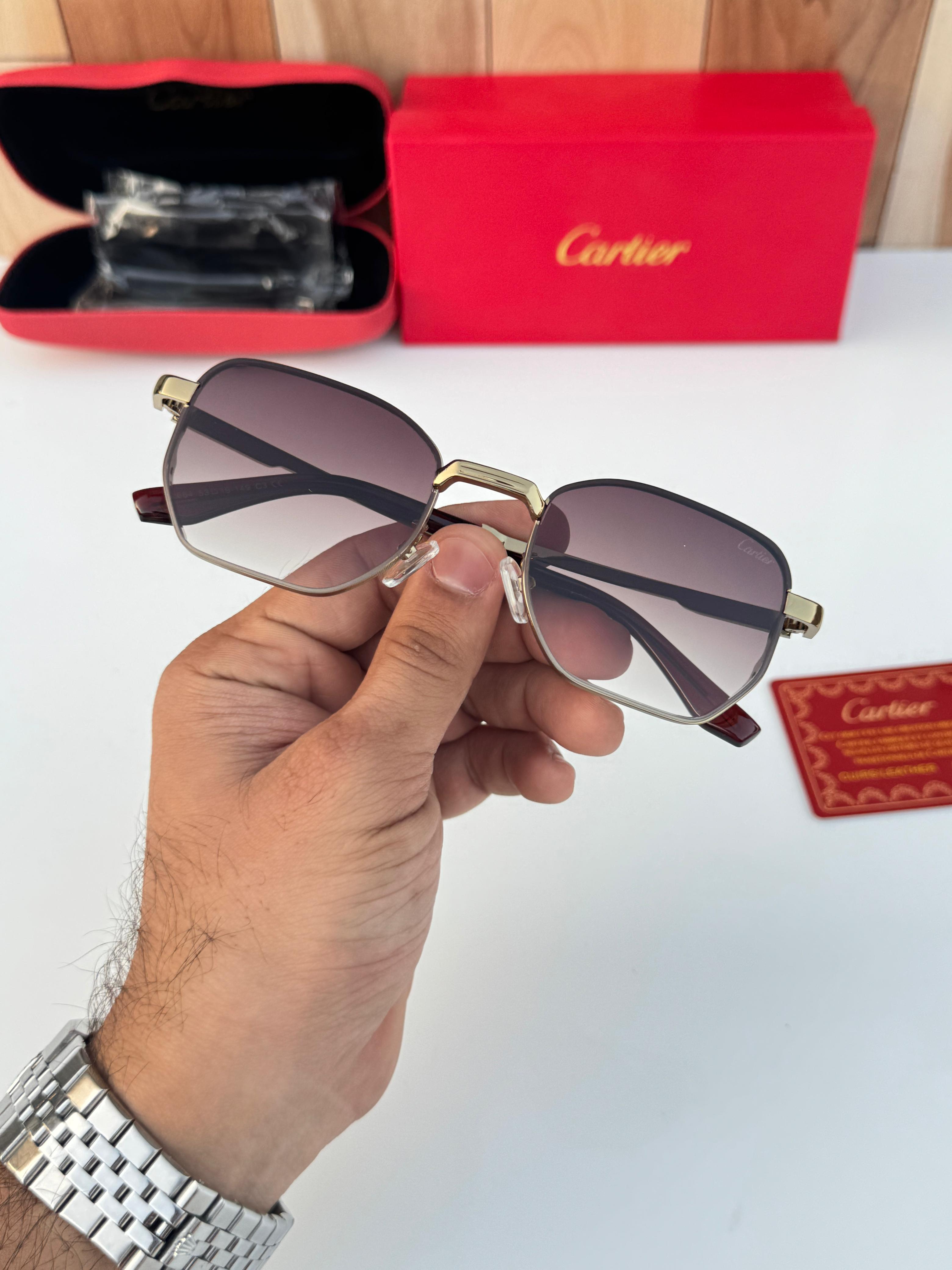 Ca__rtier 2684 copper brown  SUNGLASS