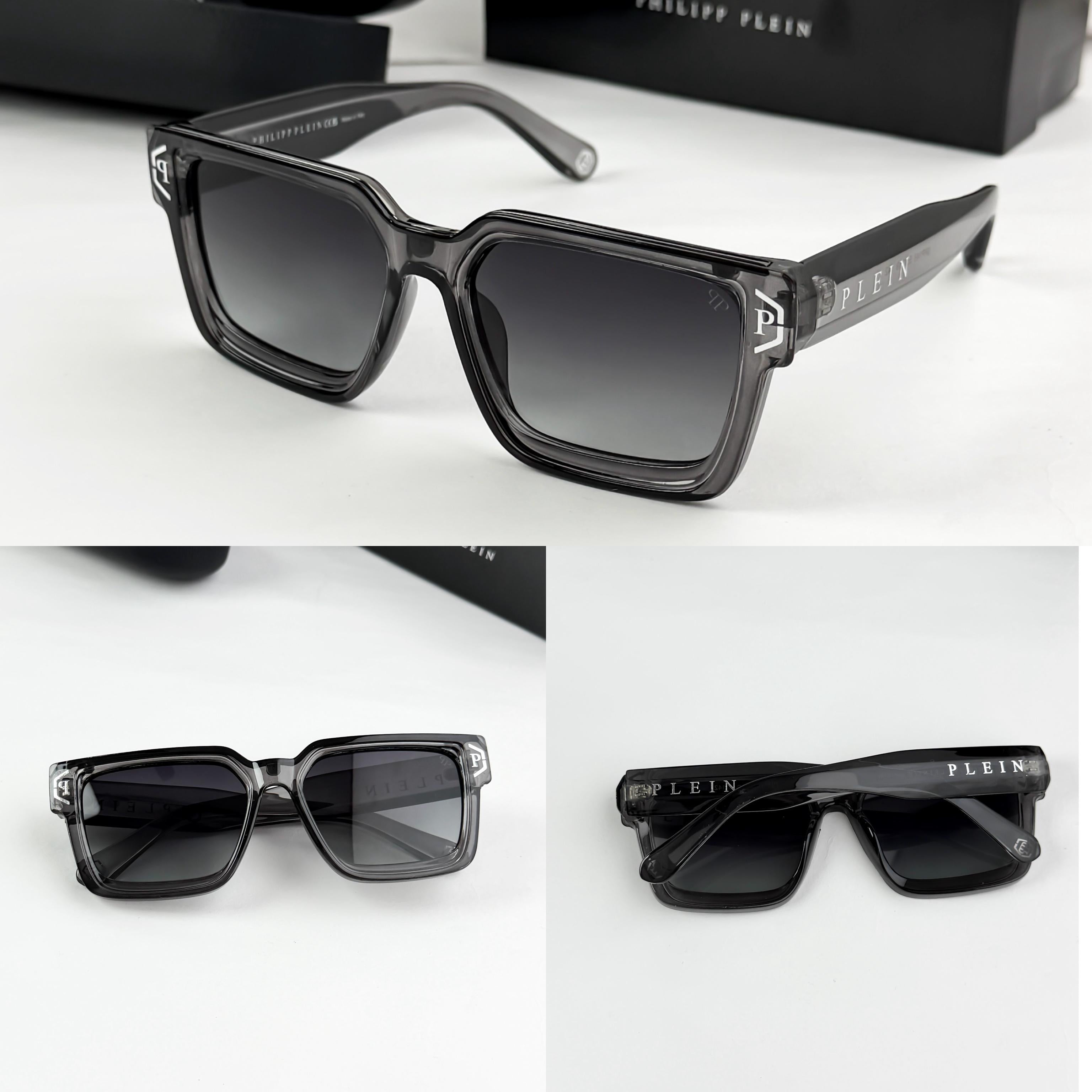 PHI__LIPP PLEIN GREY 146  SUNGLASS