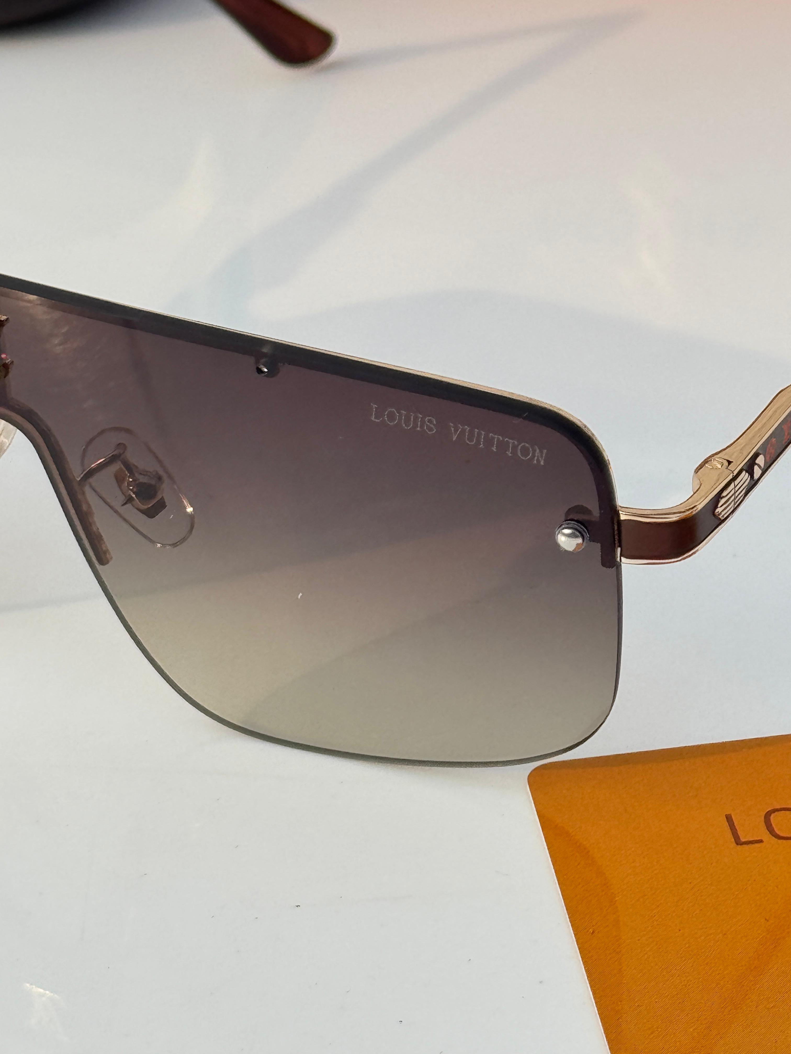 Lo__uis vuiton 33015 gold brown   SUNGLASS