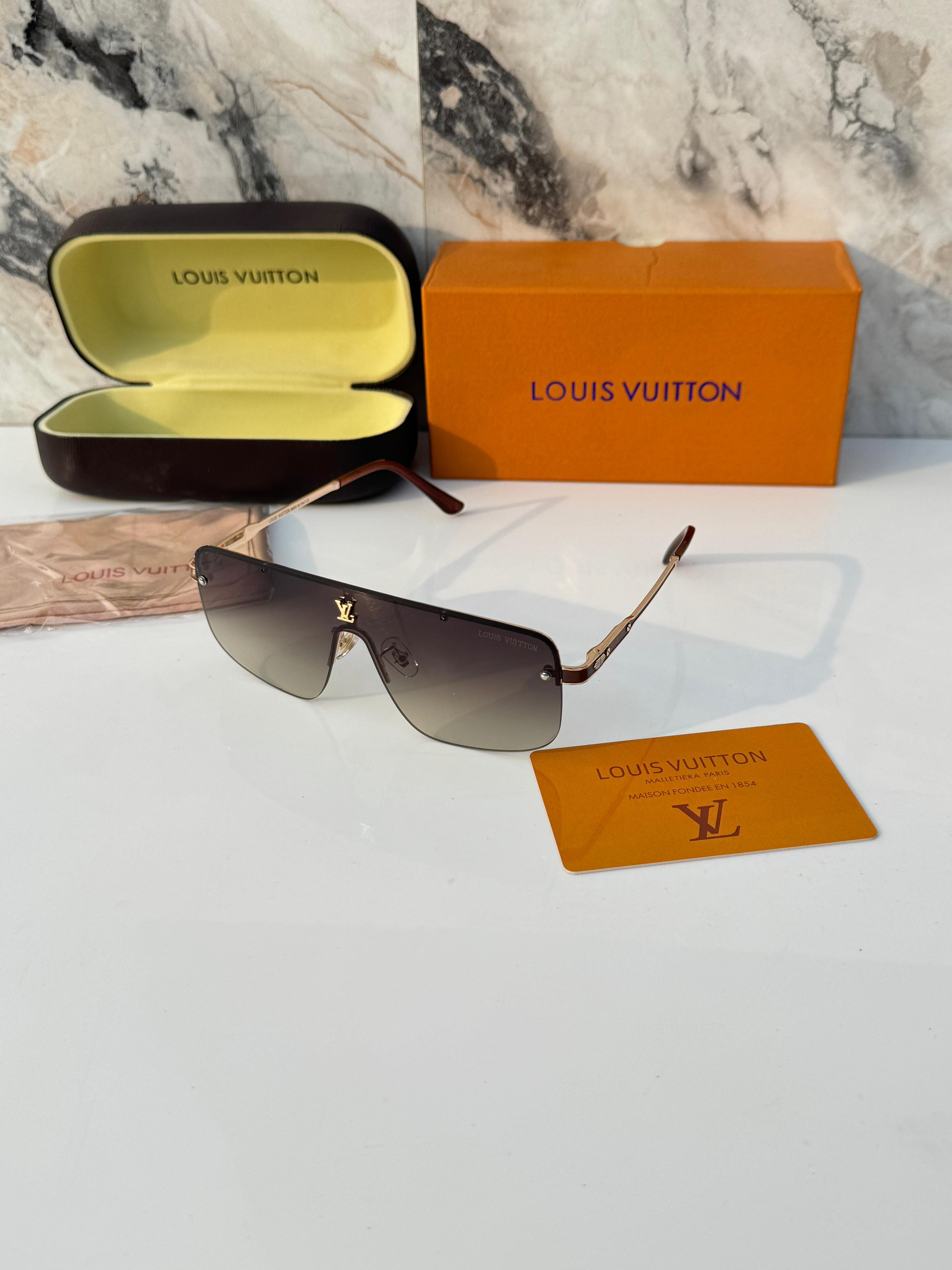 Lo__uis vuiton 33015 gold brown   SUNGLASS