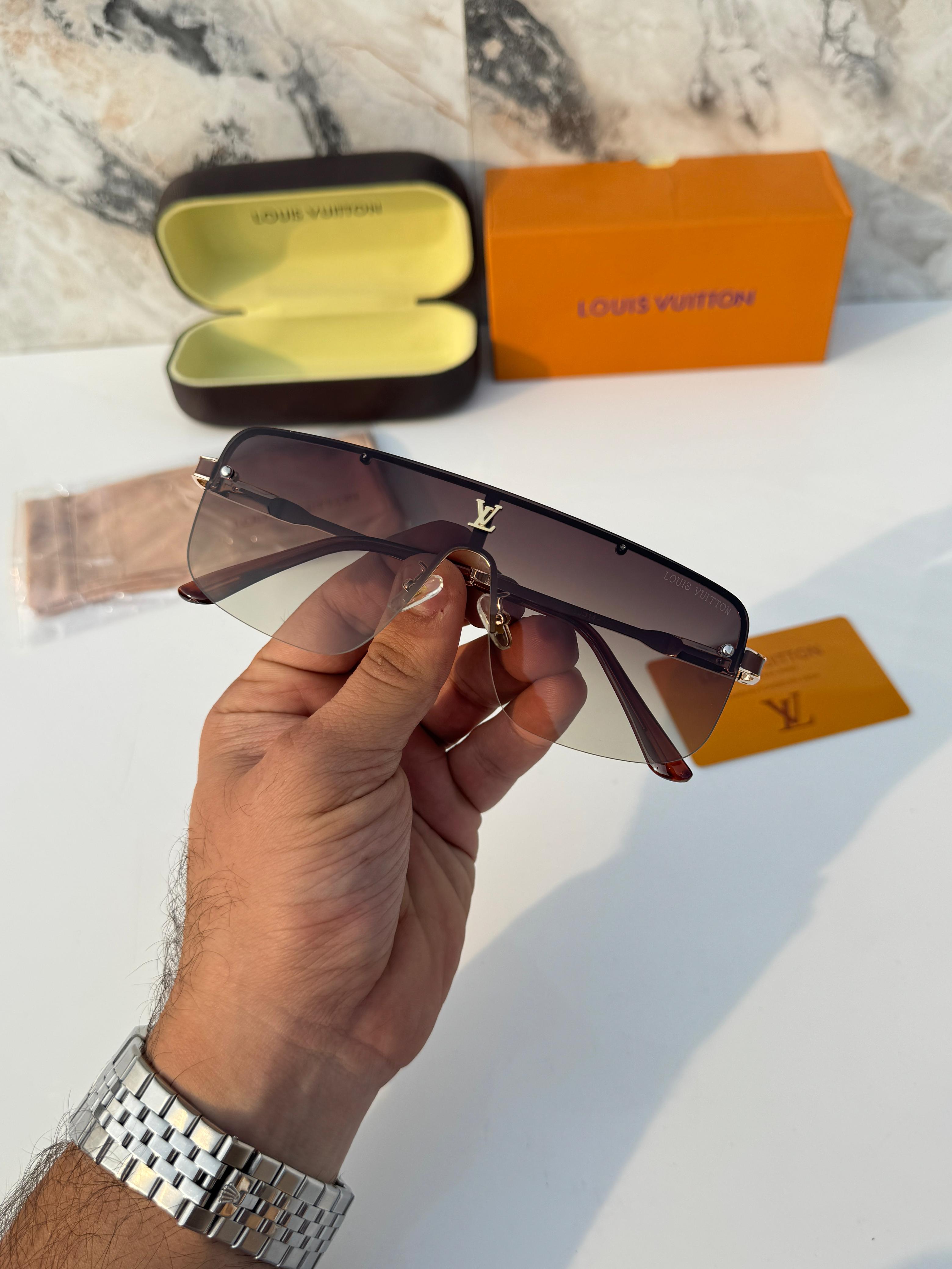 Lo__uis vuiton 33015 gold brown   SUNGLASS