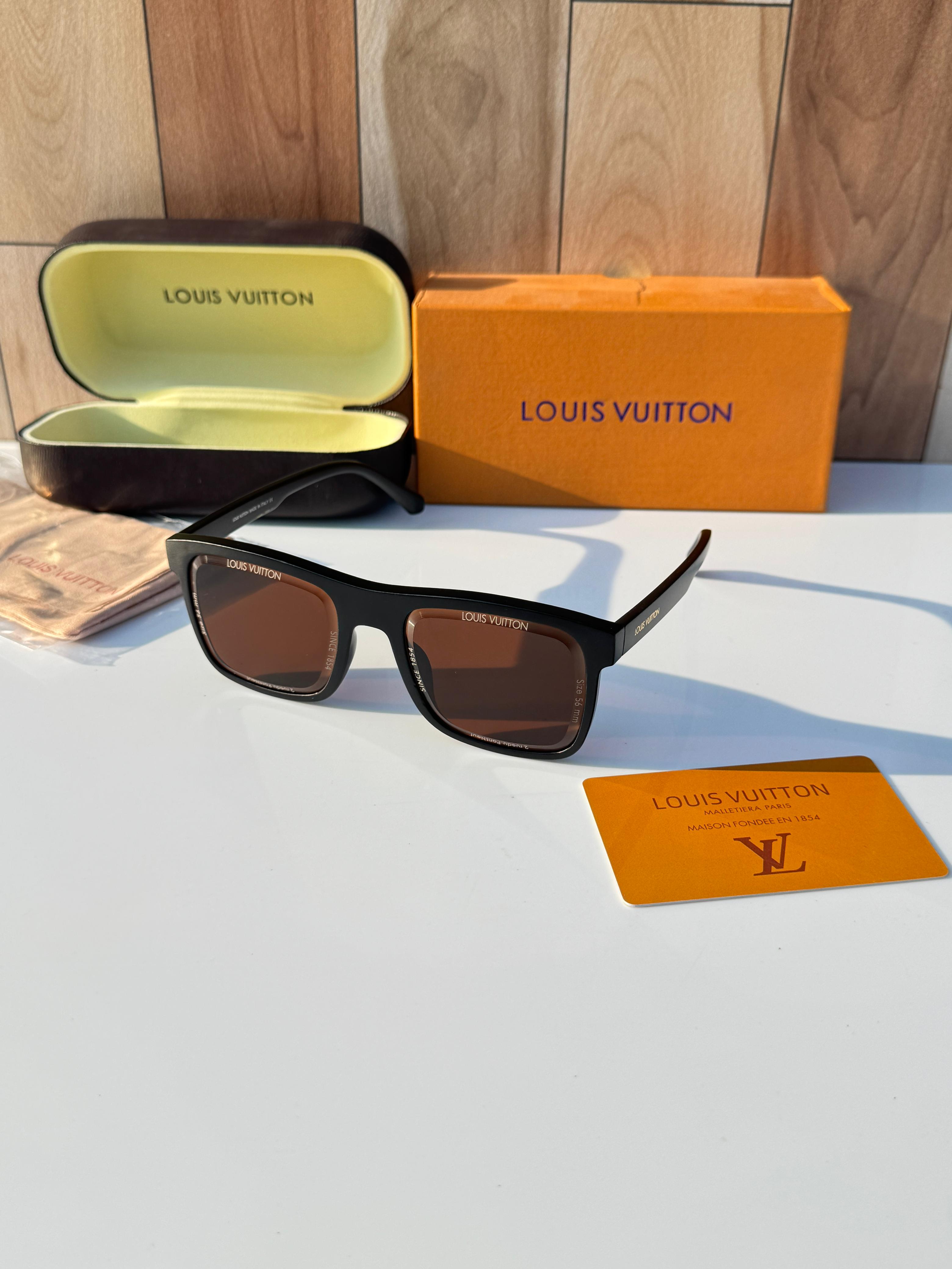 Lou__is vuitton 6001 black brown  SUNGLASS