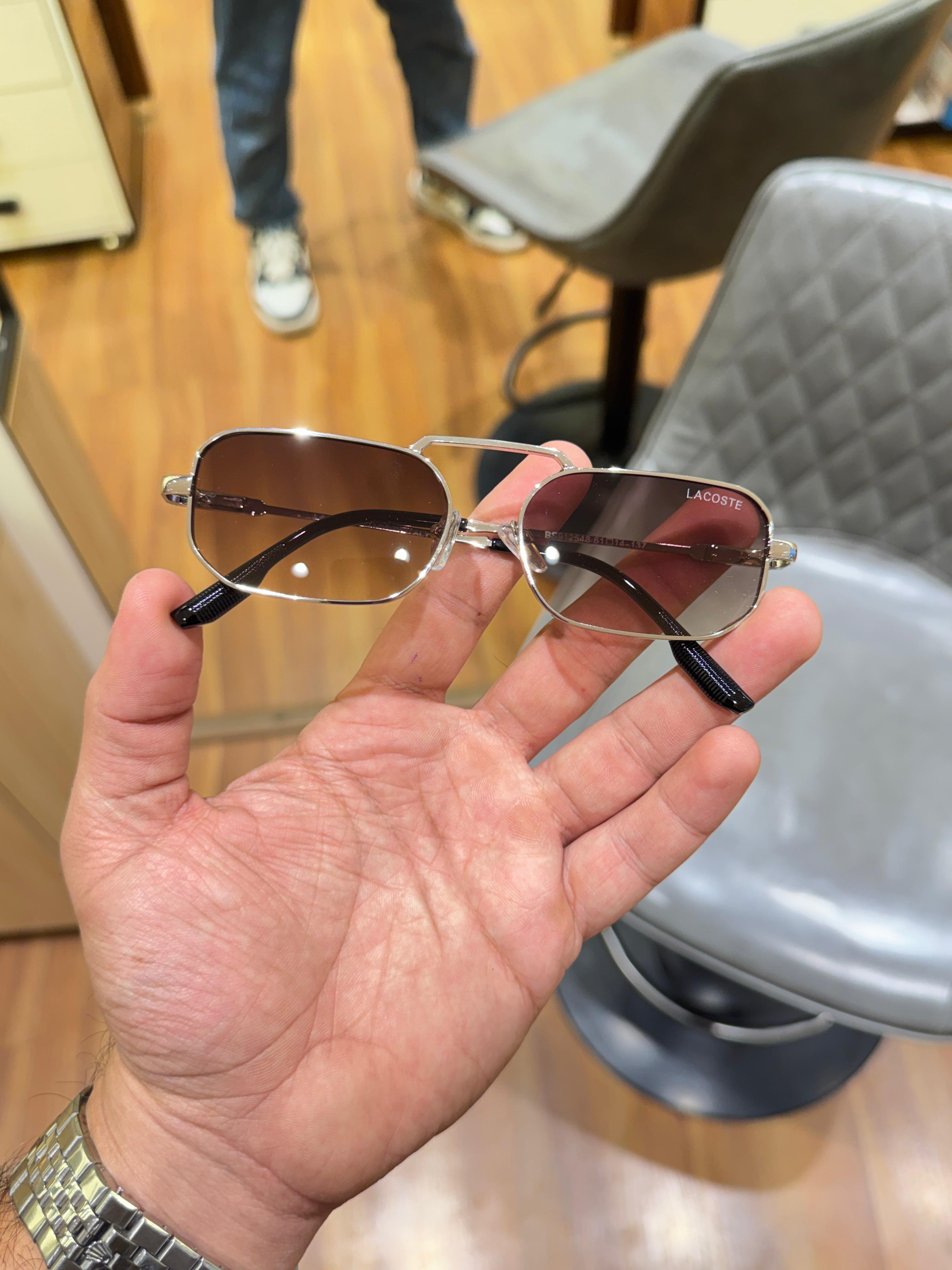 Lac__oste 2548 silver brown   SUNGLASS
