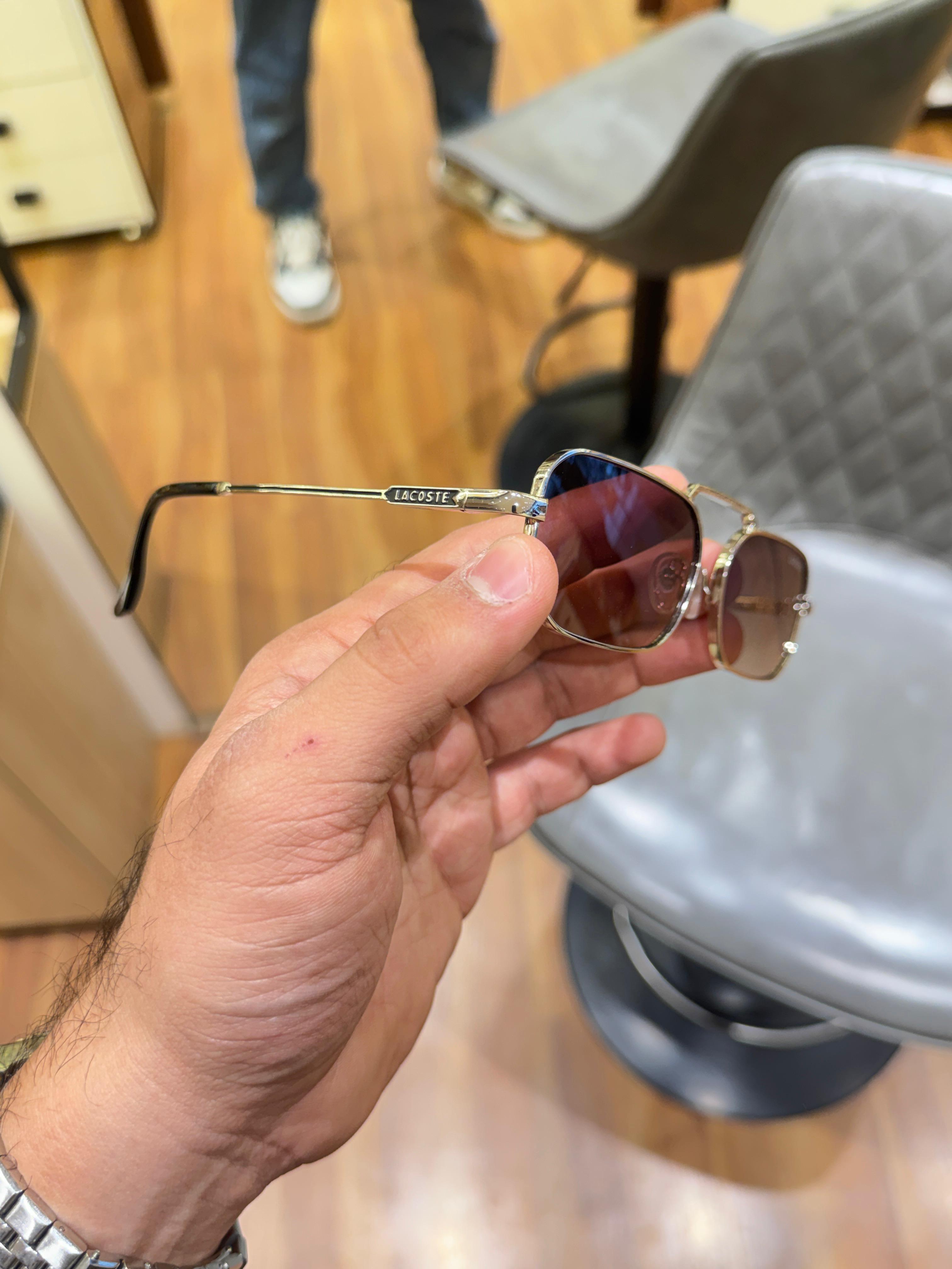 Lac__oste 2548 silver brown   SUNGLASS