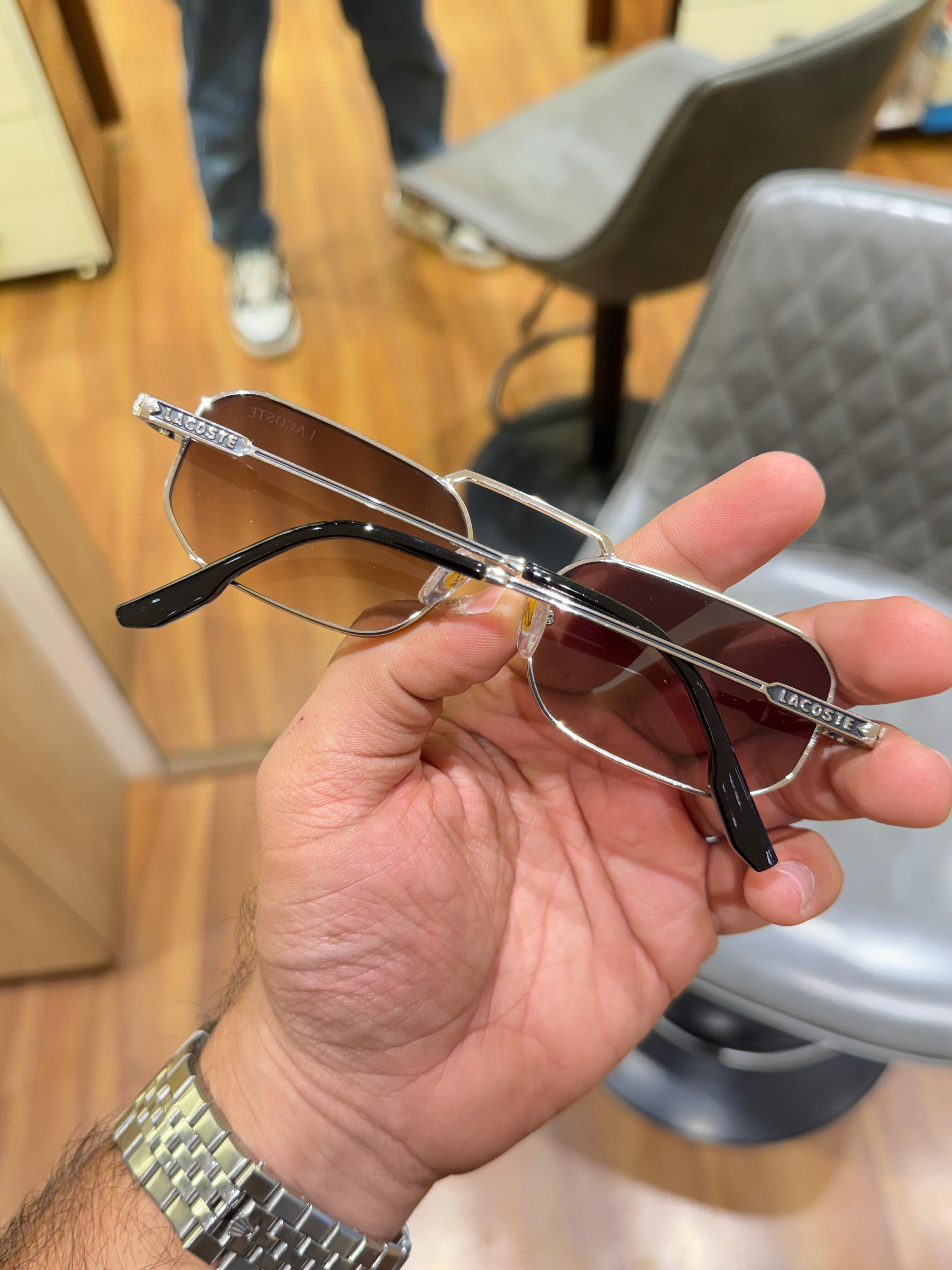 Lac__oste 2548 silver brown   SUNGLASS