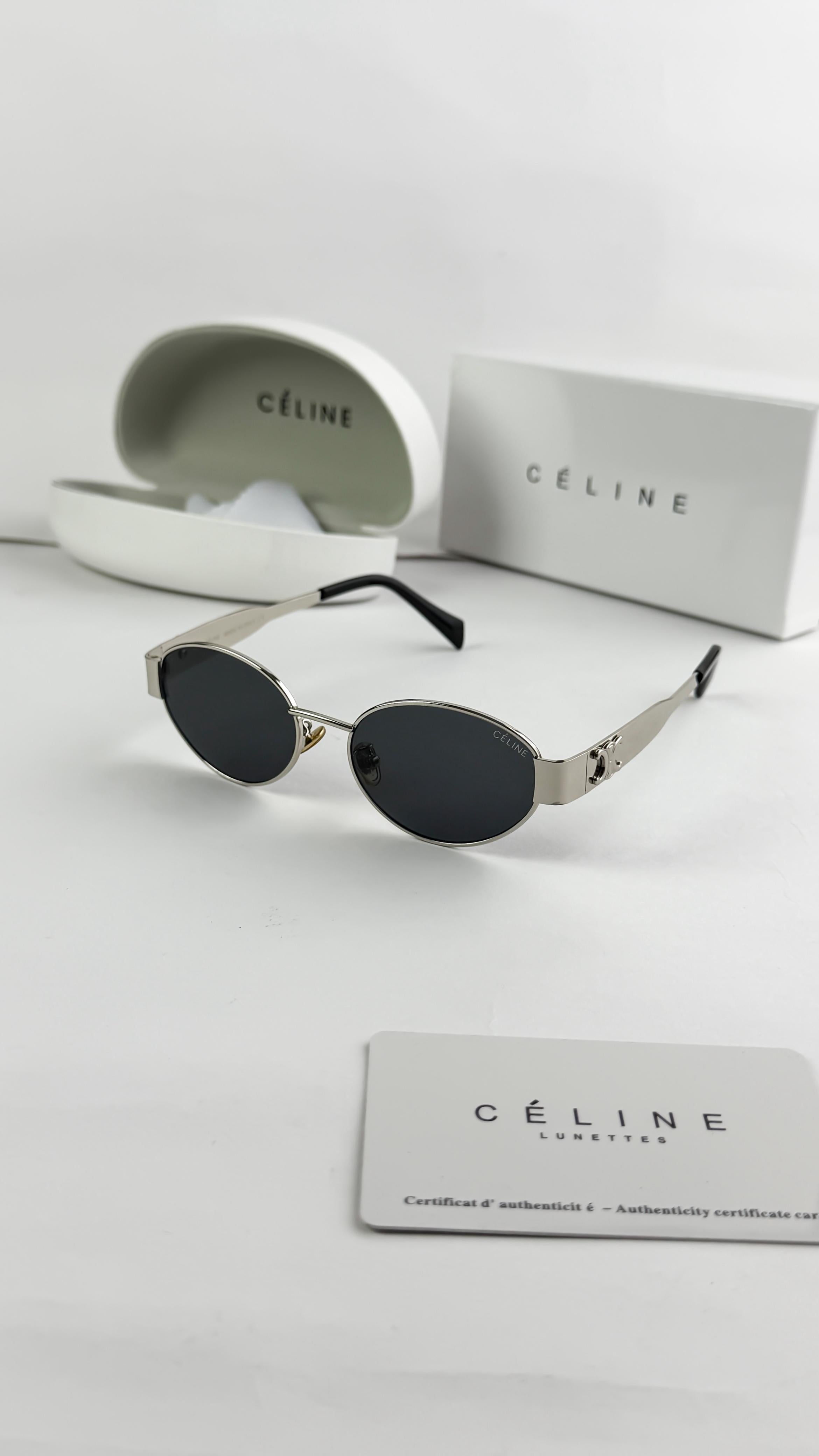 CEL__INE SILVER BLACK  SUNGLASS
