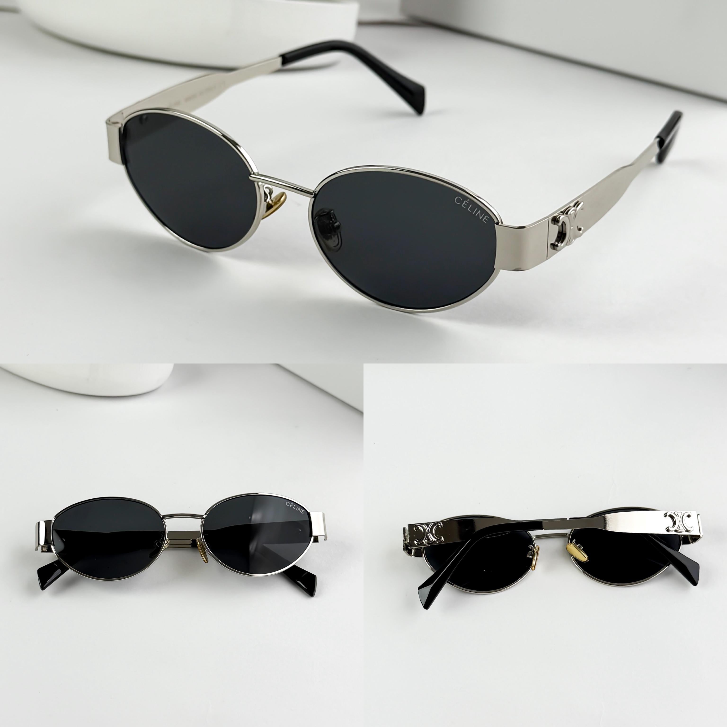 CEL__INE SILVER BLACK  SUNGLASS