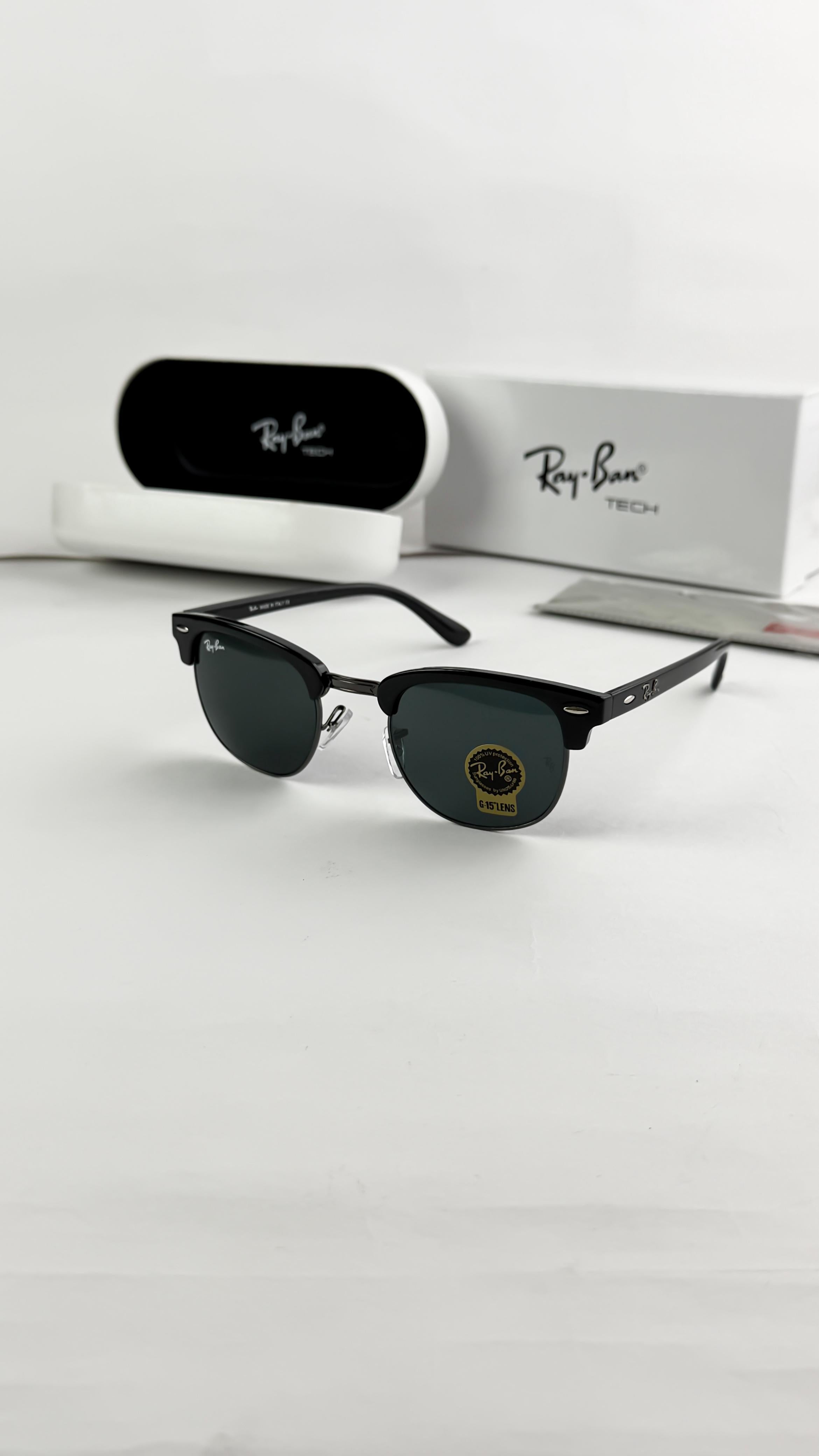 RAY__BAN BLACK CLUB MASTER   SUNGLASS