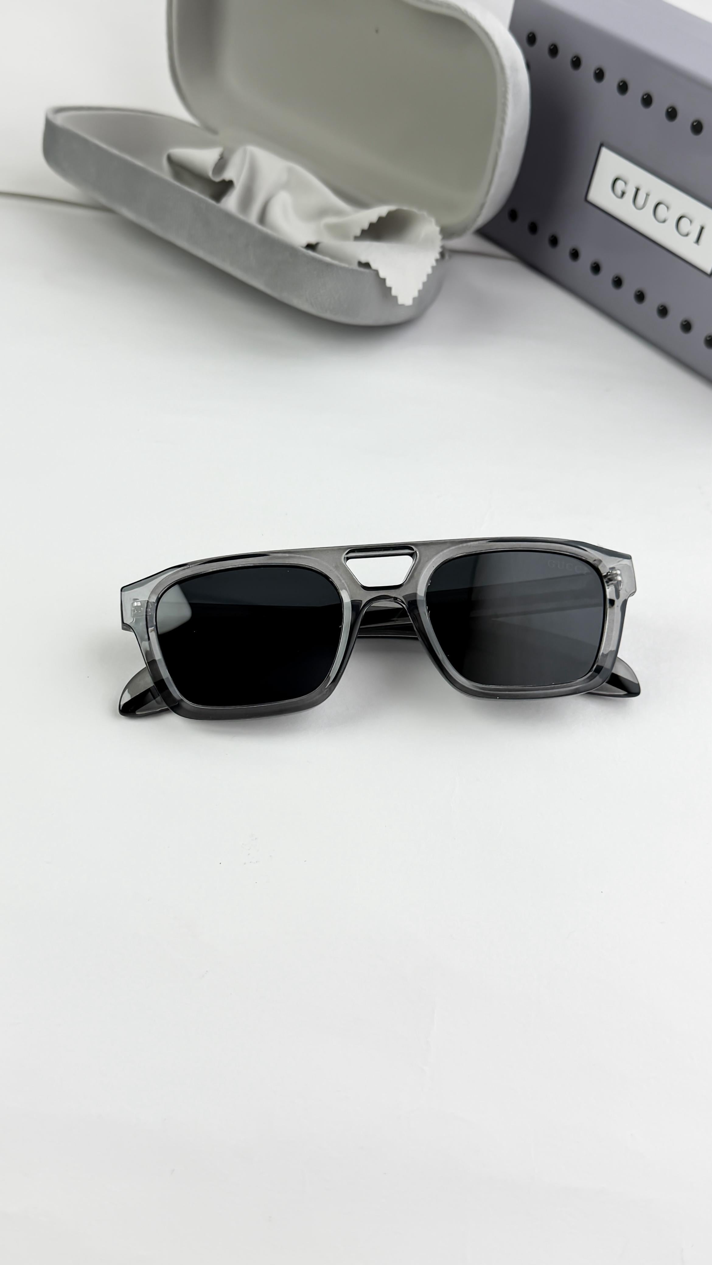 GU__CCI GREY BLACK SUNGLASS