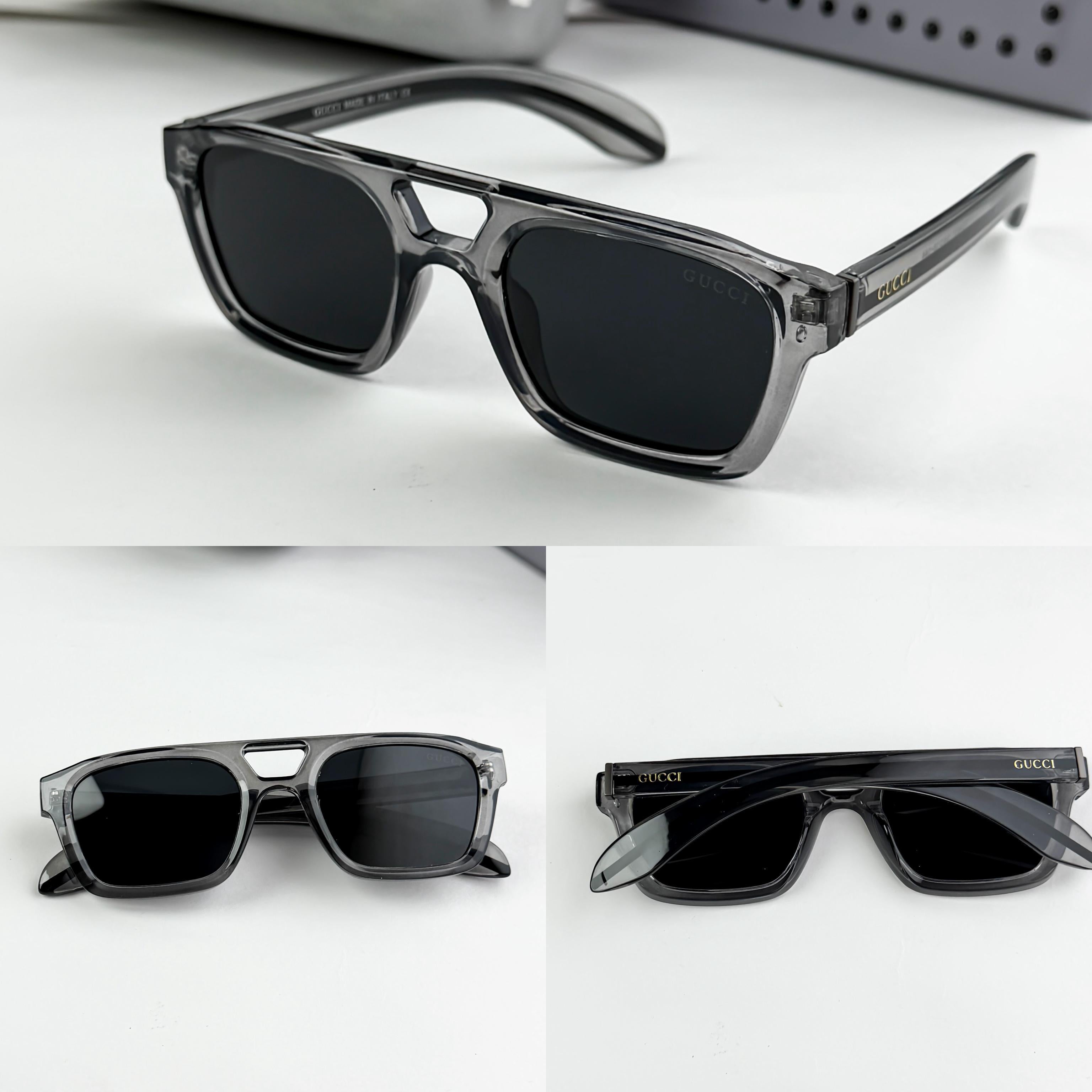 GU__CCI GREY BLACK SUNGLASS