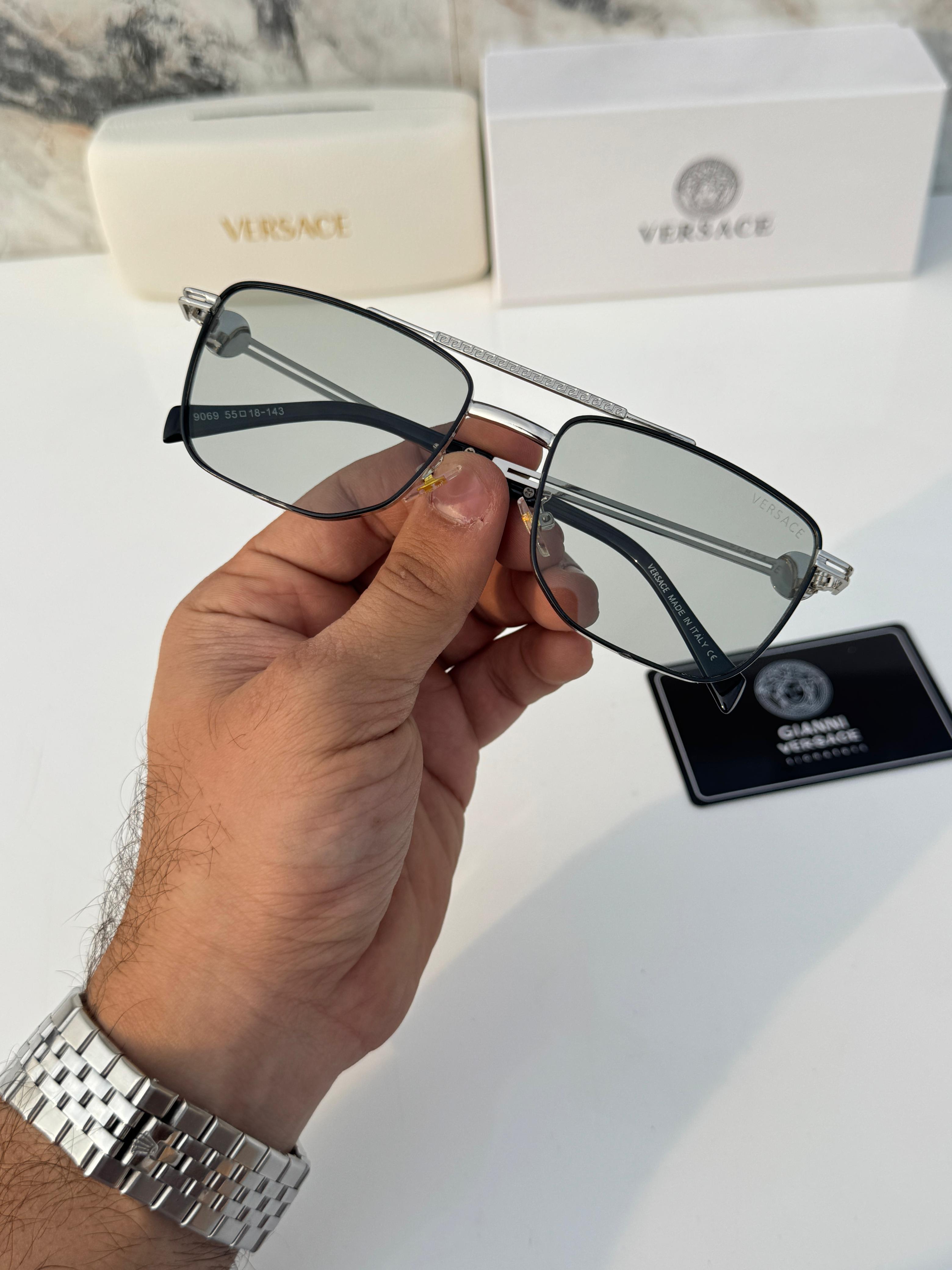Vers__ace 069 silver black  SUNGLASS