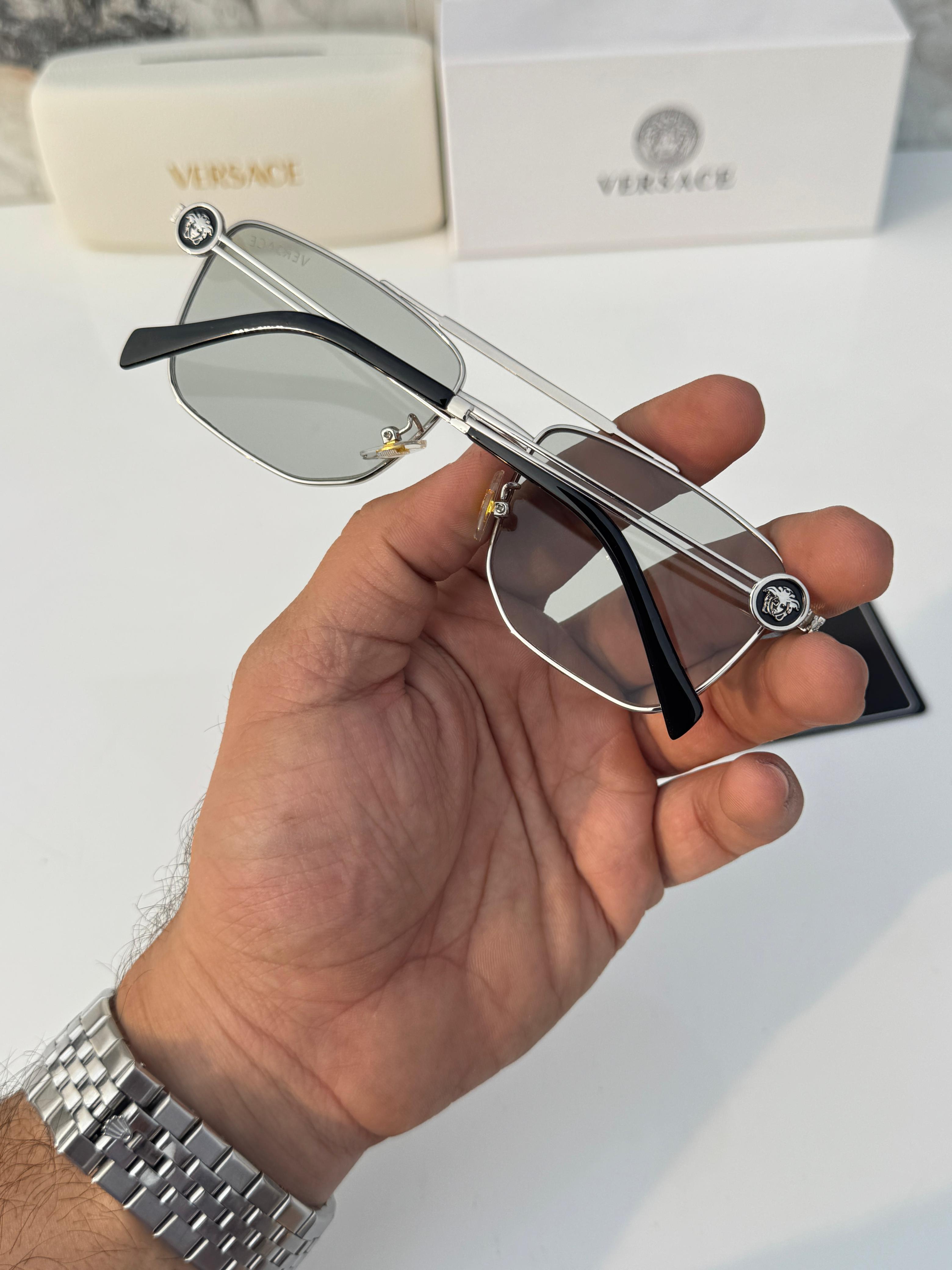 Vers__ace 069 silver black  SUNGLASS