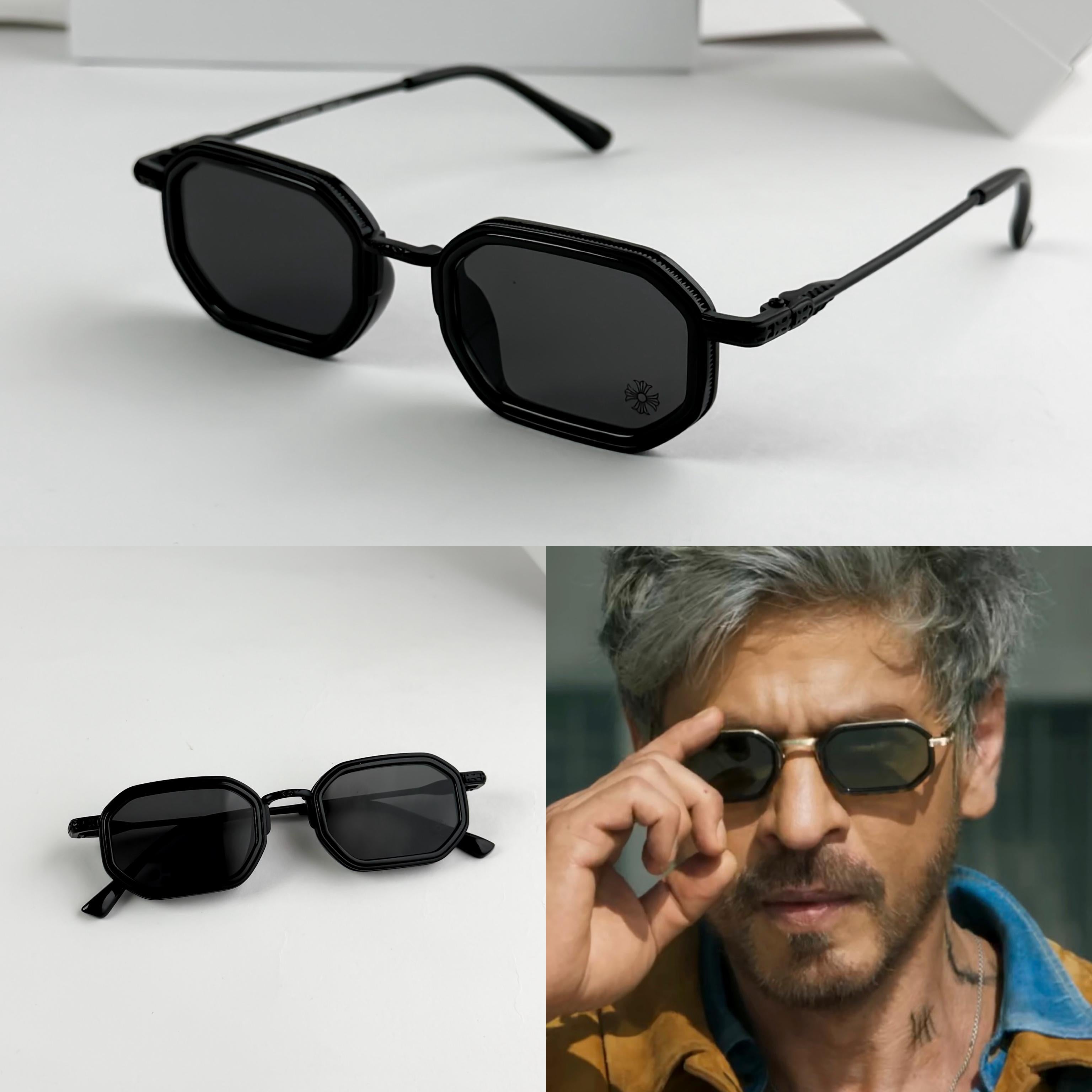 CHR__OME HEART BLACK PEARL SUNGLASS