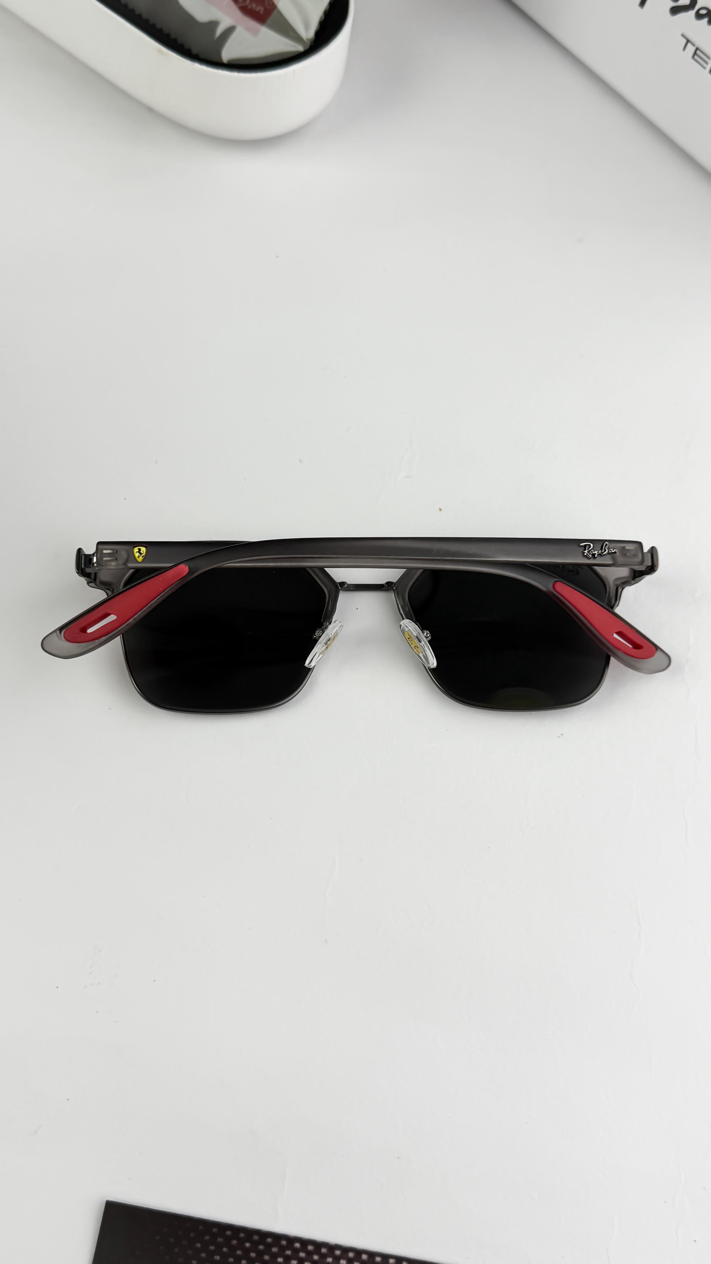 RAY__BAN GREY TRANSPRENT 04🔥🔥🔥FERRARI EDITION   SUNGLASS